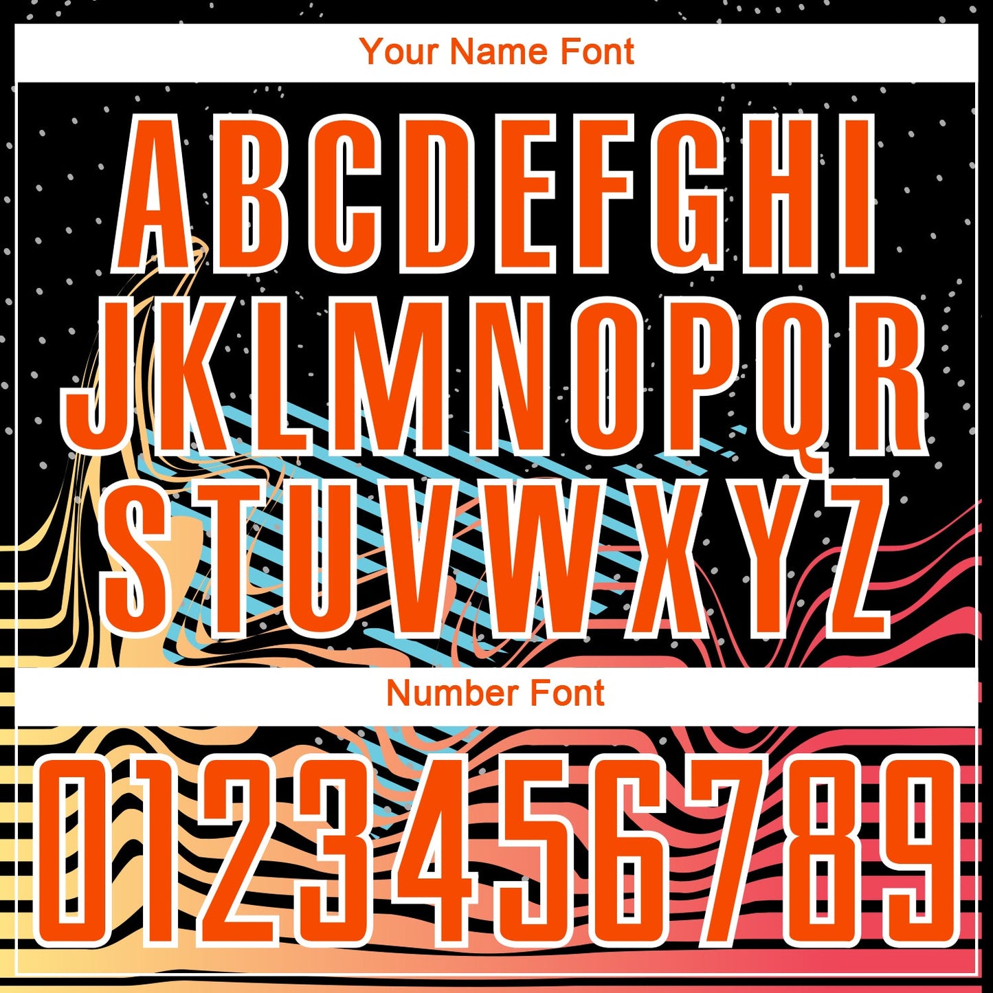 Custom Black Orange-White Lines Sublimation Soccer Uniform Jersey Limited