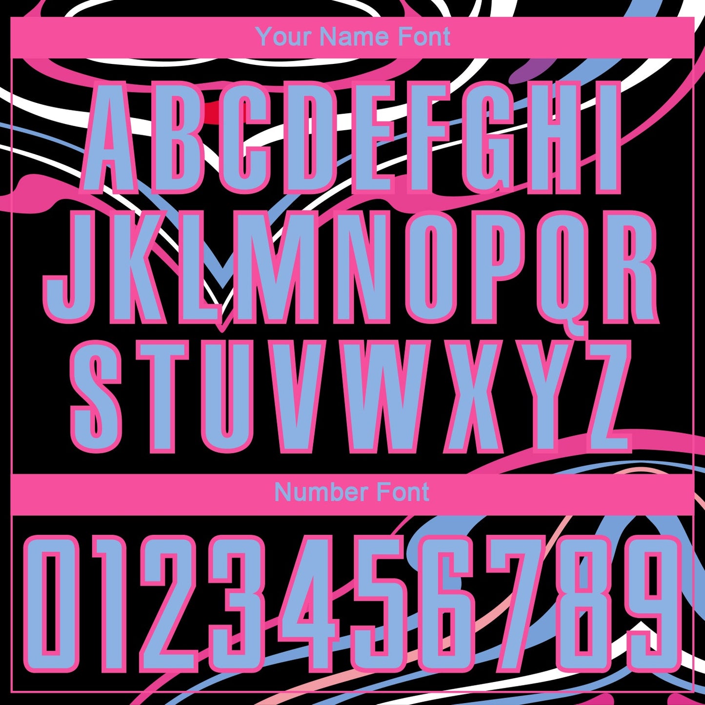 Custom Black Light Blue-Pink Fluid Shapes Sublimation Soccer Uniform Jersey Limited