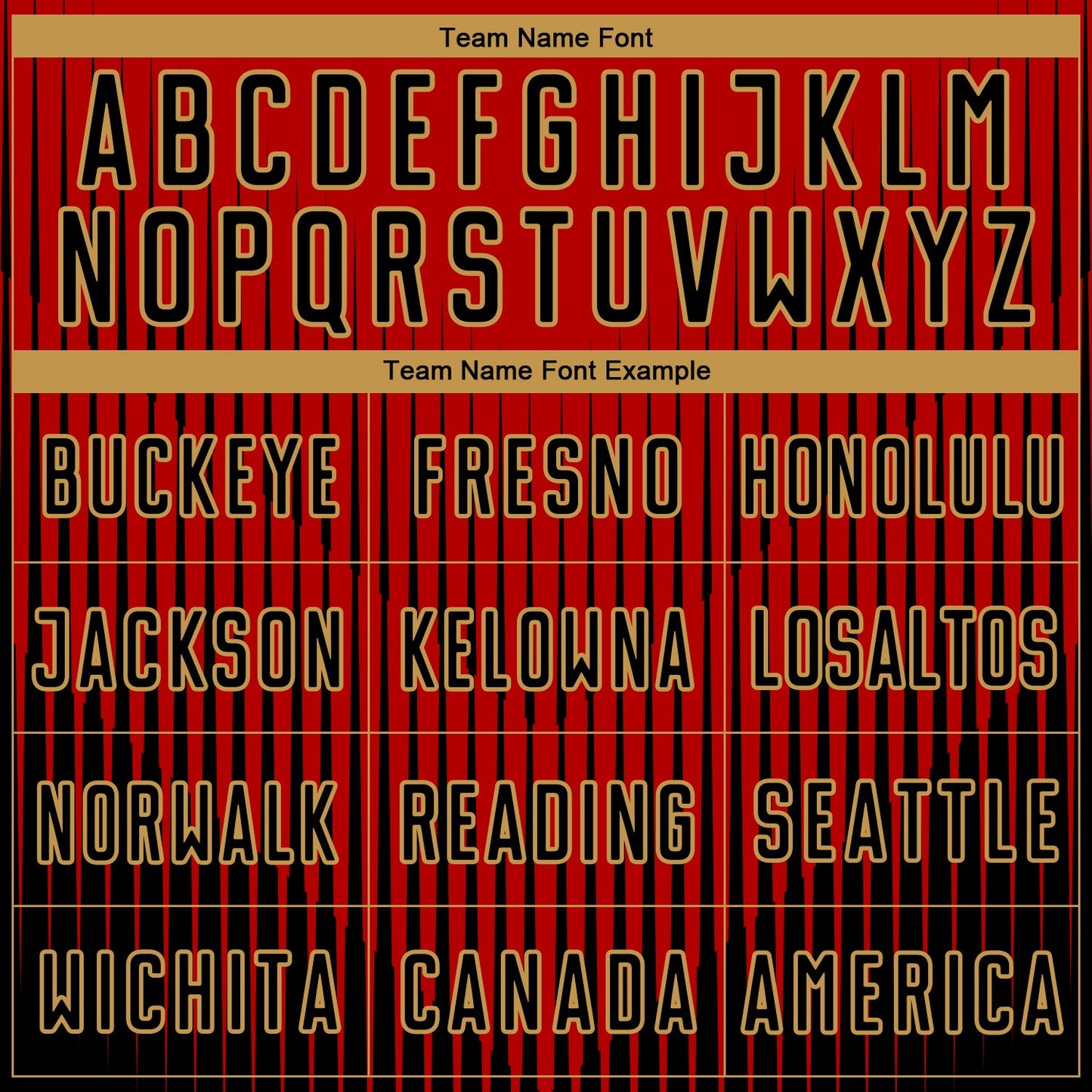 Custom Black Red-Old Gold Lines Sublimation Soccer Uniform Jersey Limited