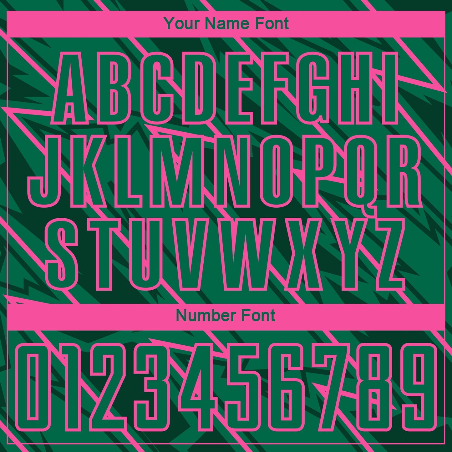 Custom Kelly Green Pink Lightning Sublimation Soccer Uniform Jersey Limited