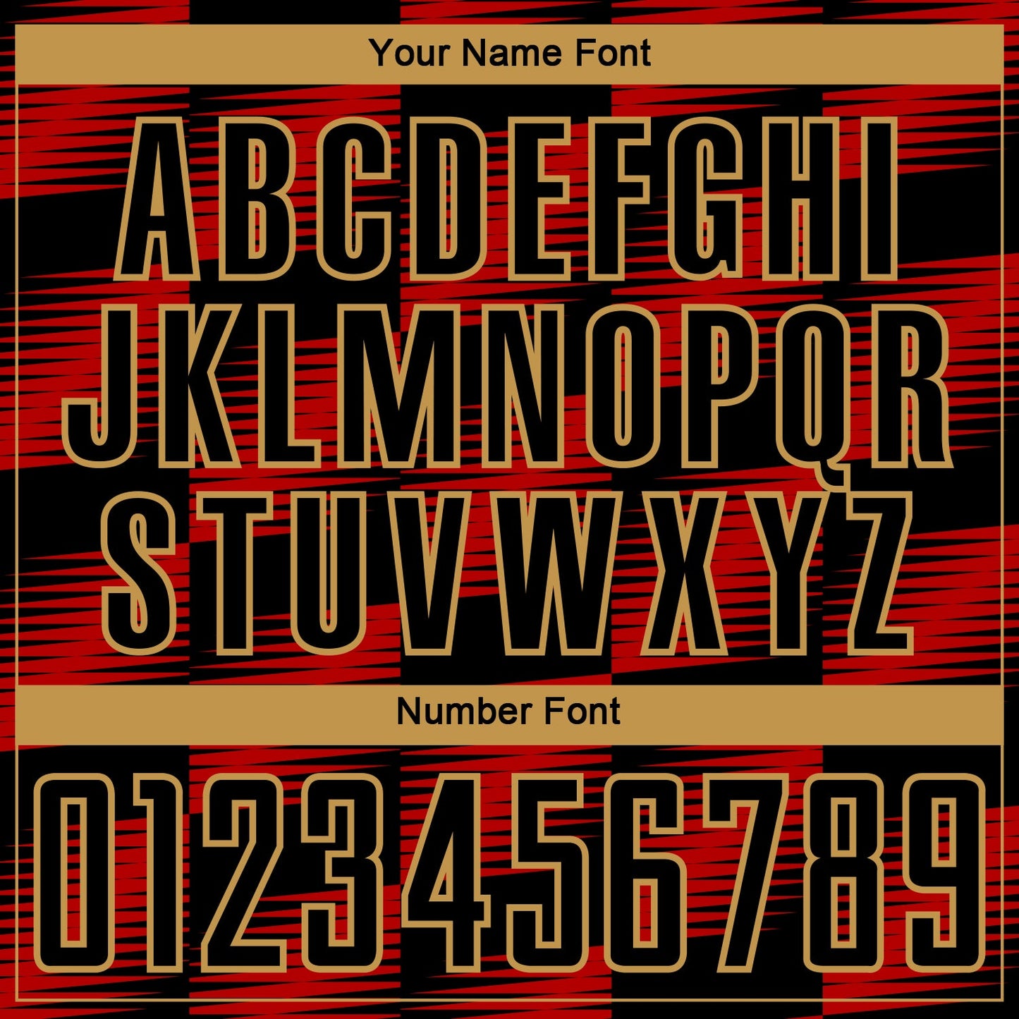 Custom Black Red-Old Gold Lines Sublimation Soccer Uniform Jersey Limited