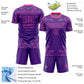Custom Purple Pink Geometric Shapes Sublimation Soccer Uniform Jersey Limited