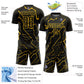 Custom Black Yellow Lightning Sublimation Soccer Uniform Jersey Limited