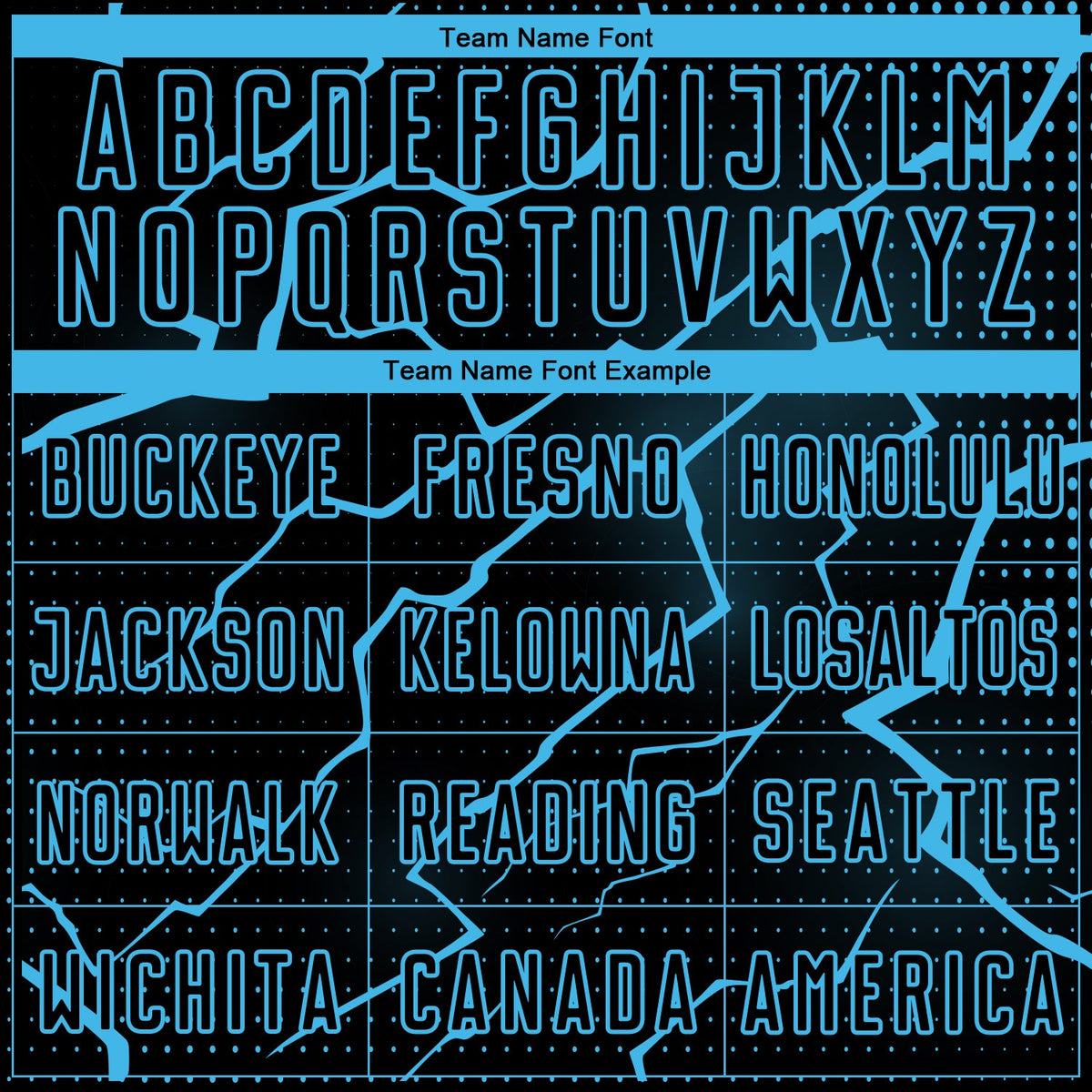 Custom Black Sky Blue Lightning Sublimation Soccer Uniform Jersey Limited