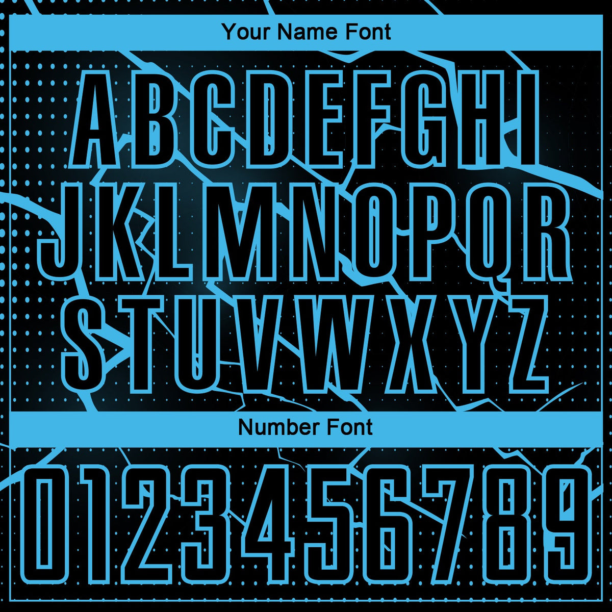 Custom Black Sky Blue Lightning Sublimation Soccer Uniform Jersey Limited