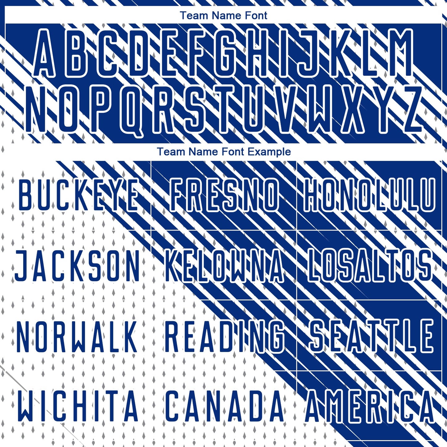 Custom Royal White Diagonal Lines Sublimation Soccer Uniform Jersey Limited