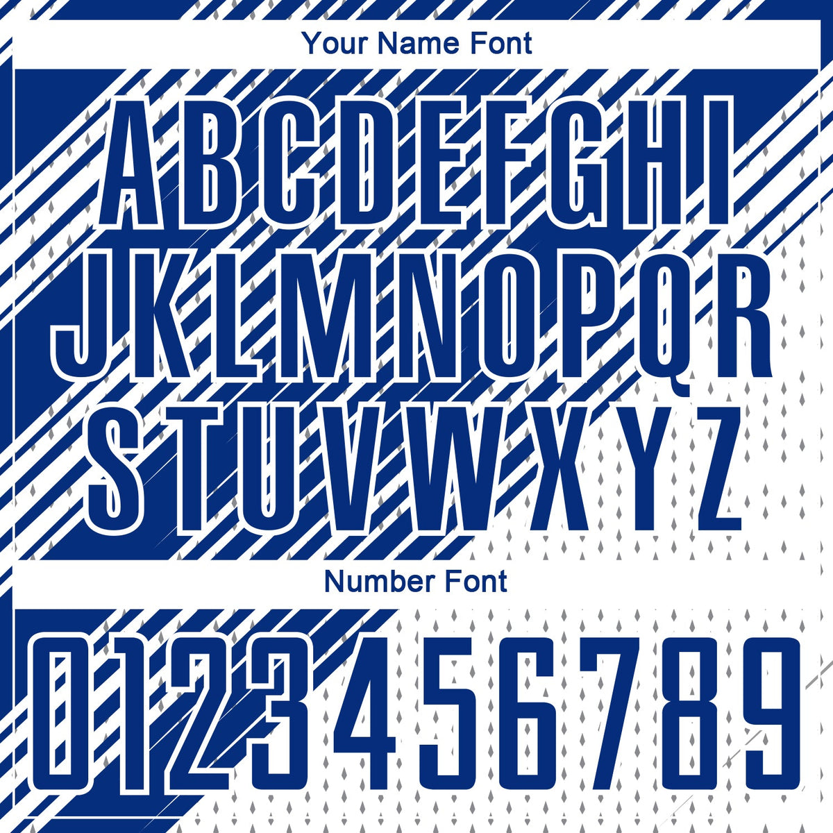 Custom Royal White Diagonal Lines Sublimation Soccer Uniform Jersey Limited