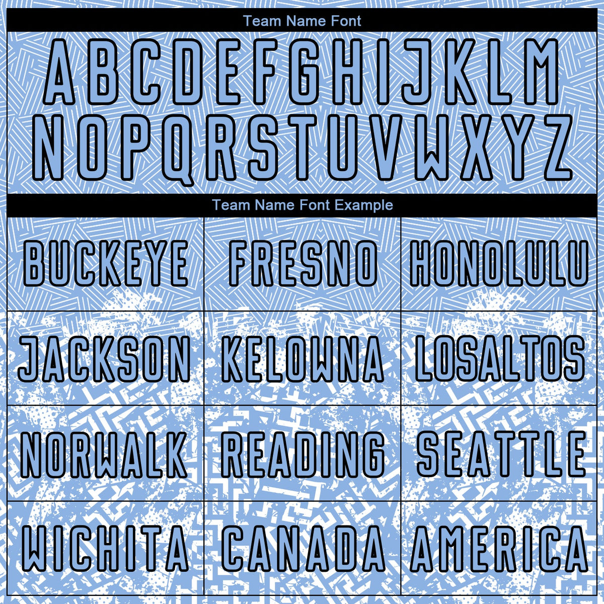 Custom Light Blue Black Geometric Shapes Sublimation Soccer Uniform Jersey Limited