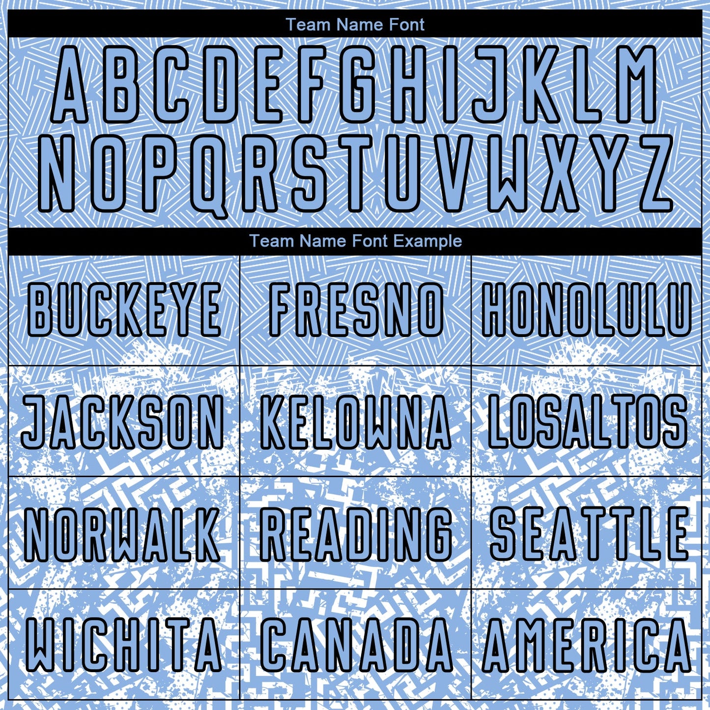 Custom Light Blue Black Geometric Shapes Sublimation Soccer Uniform Jersey Limited