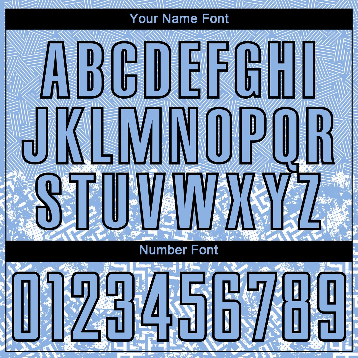 Custom Light Blue Black Geometric Shapes Sublimation Soccer Uniform Jersey Limited