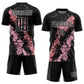 Custom Black Light Pink-Medium Pink Dripping Splatter Art Sublimation Soccer Uniform Jersey Limited
