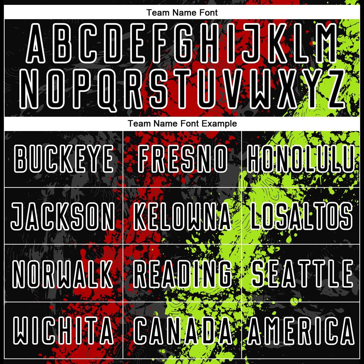 Custom Black Red-Neon Green Dripping Splatter Art Sublimation Soccer Uniform Jersey Limited