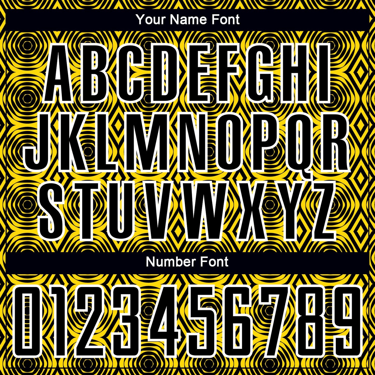 Custom Yellow Black-White Geometric Shapes Sublimation Soccer Uniform Jersey Limited