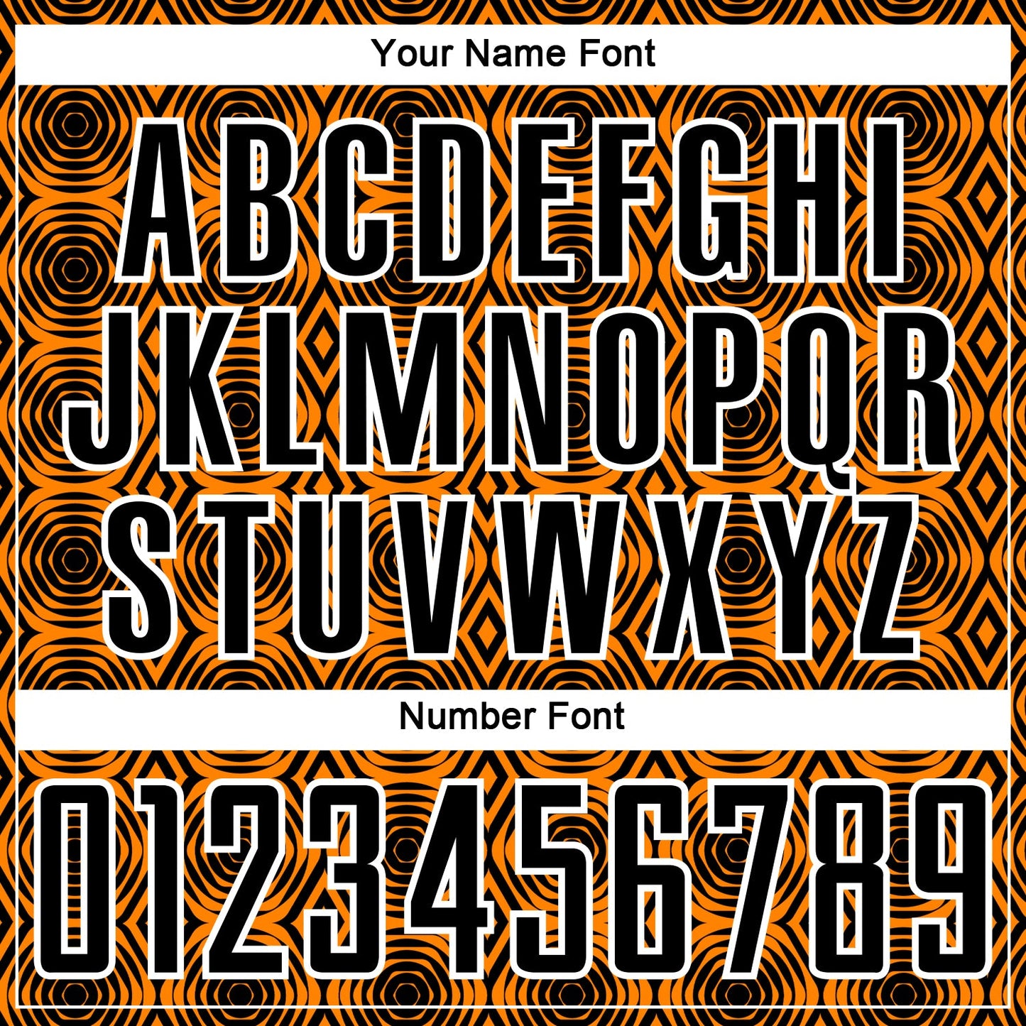 Custom Orange Black-White Geometric Shapes Sublimation Soccer Uniform Jersey Limited