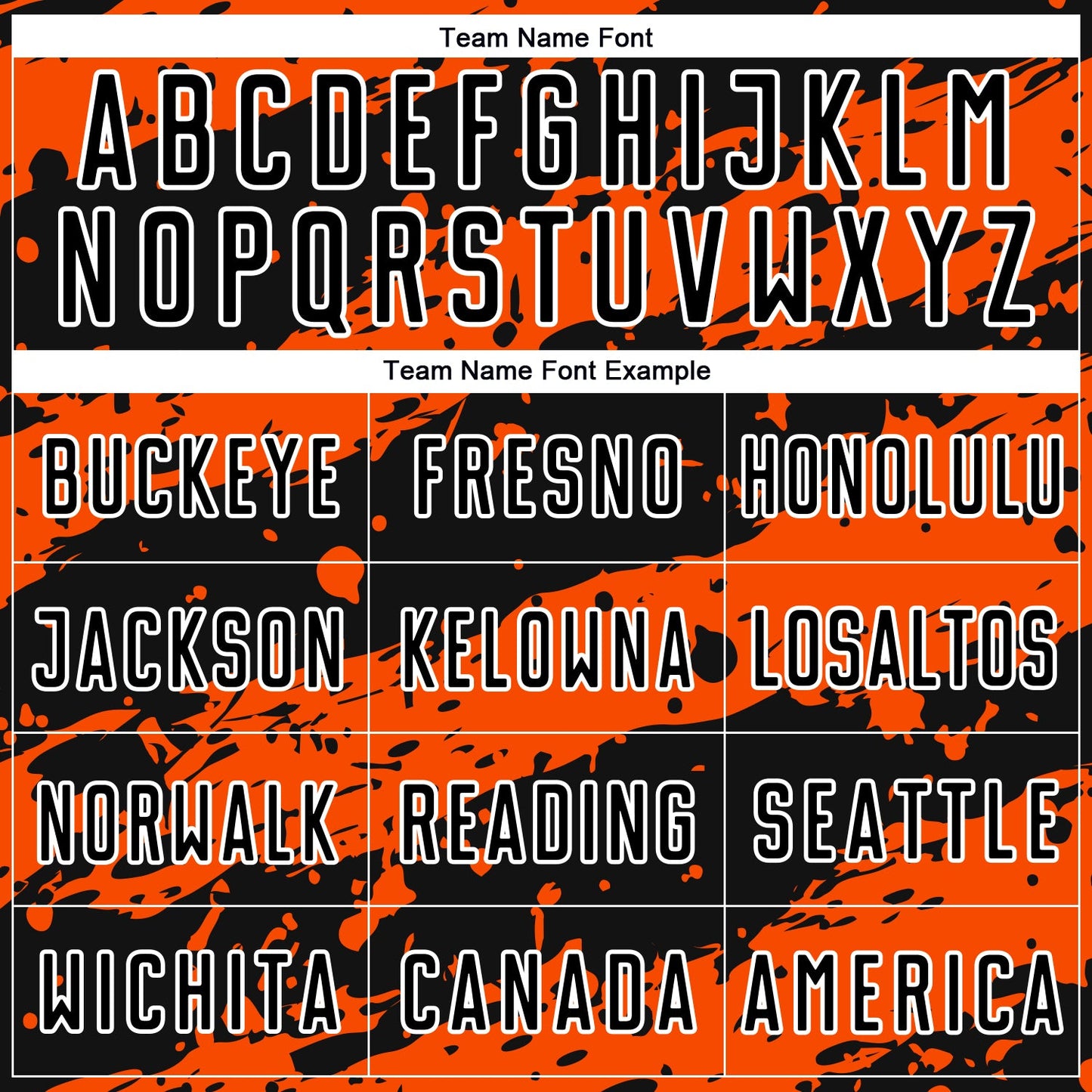 Custom Black Orange-White Splash Sublimation Soccer Uniform Jersey Limited