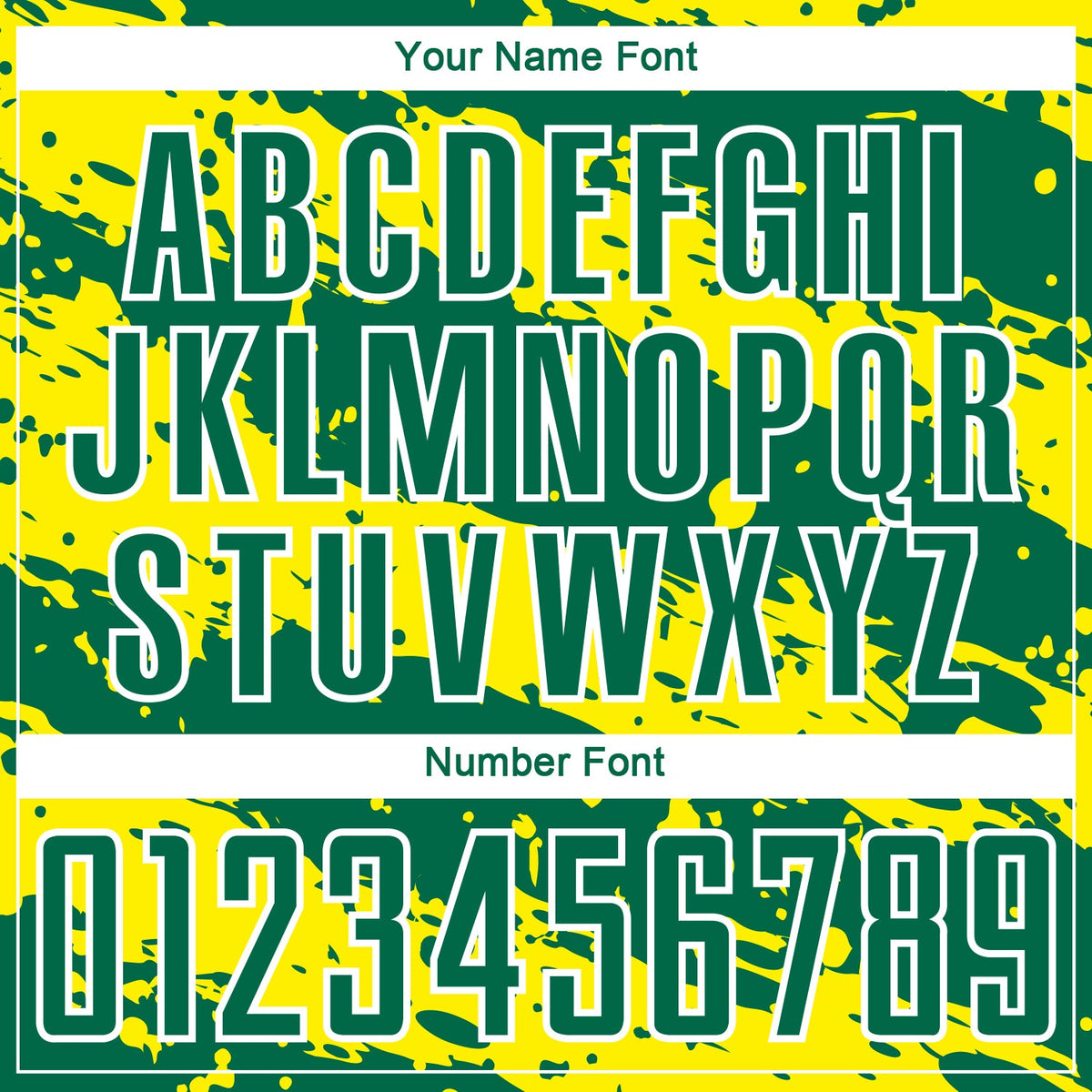 Custom Kelly Green Light Yellow-White Splash Sublimation Soccer Uniform Jersey Limited