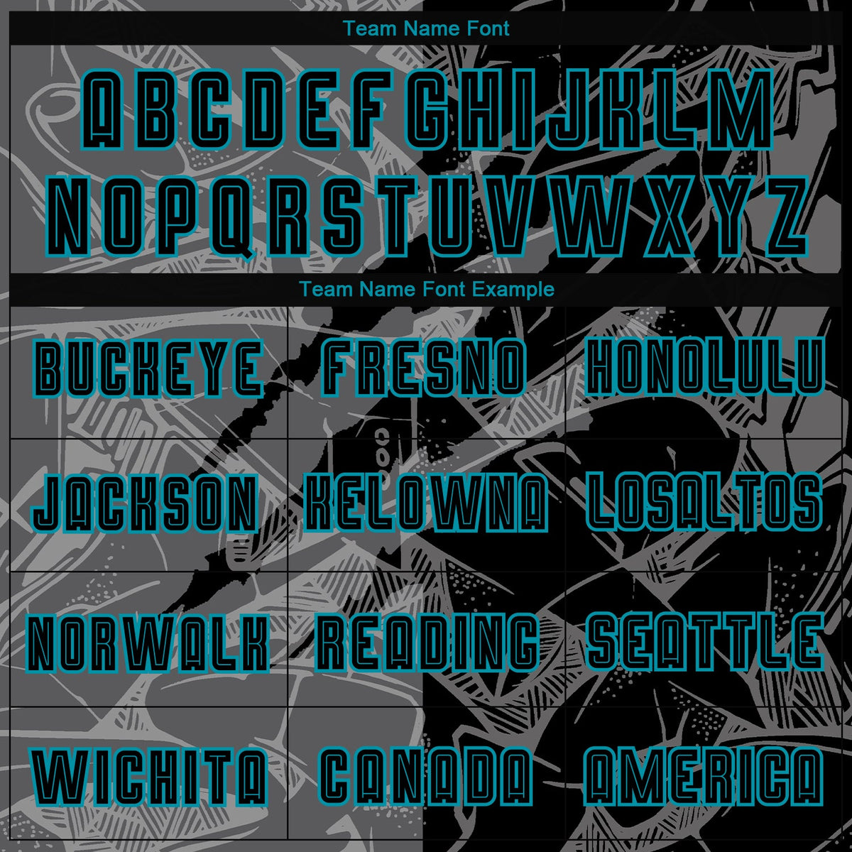 Custom Graffiti Pattern Black Steel Gray-Teal Scratch Sublimation Soccer Uniform Jersey Limited