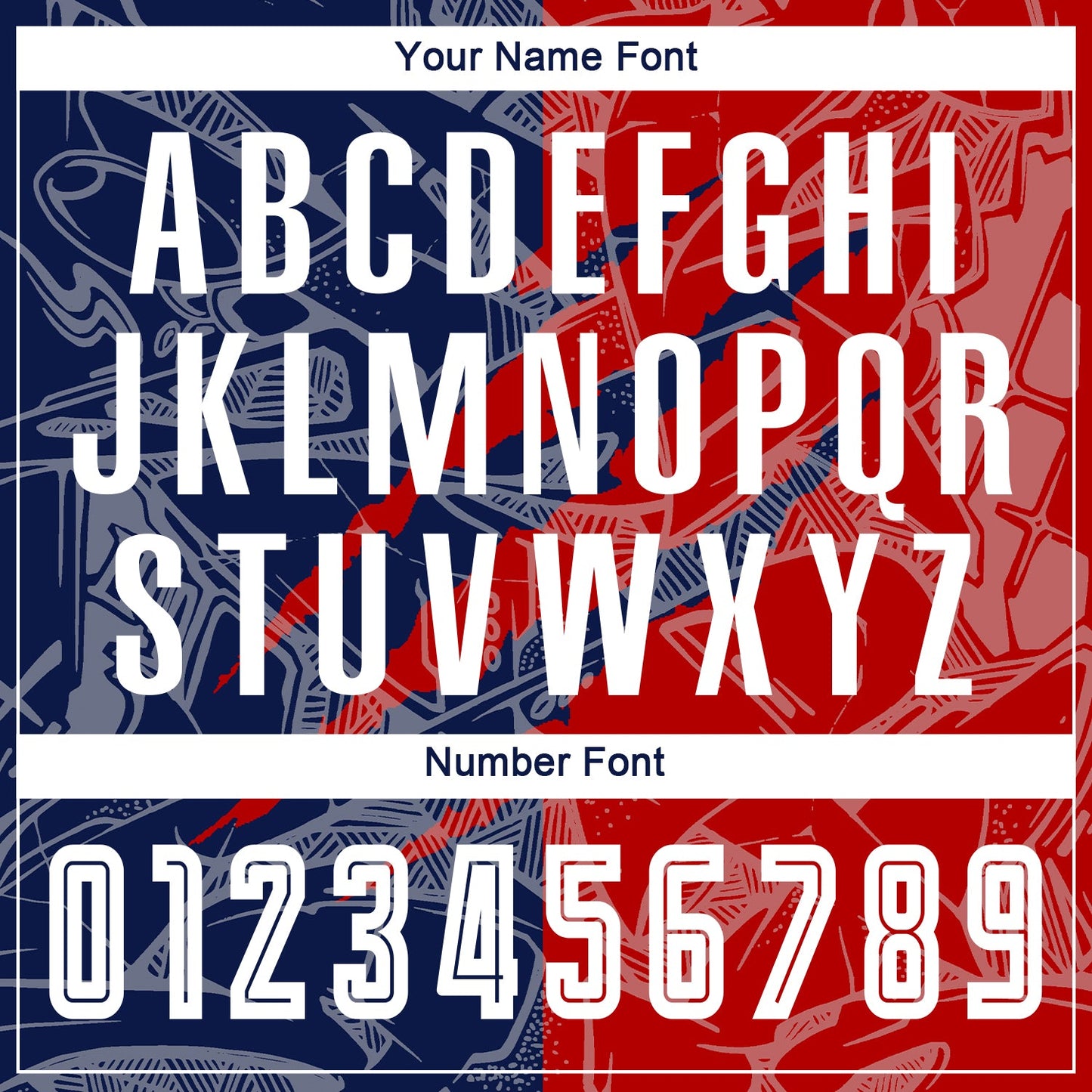 Custom Graffiti Pattern Red-Navy USA Scratch Sublimation Soccer Uniform Jersey Limited