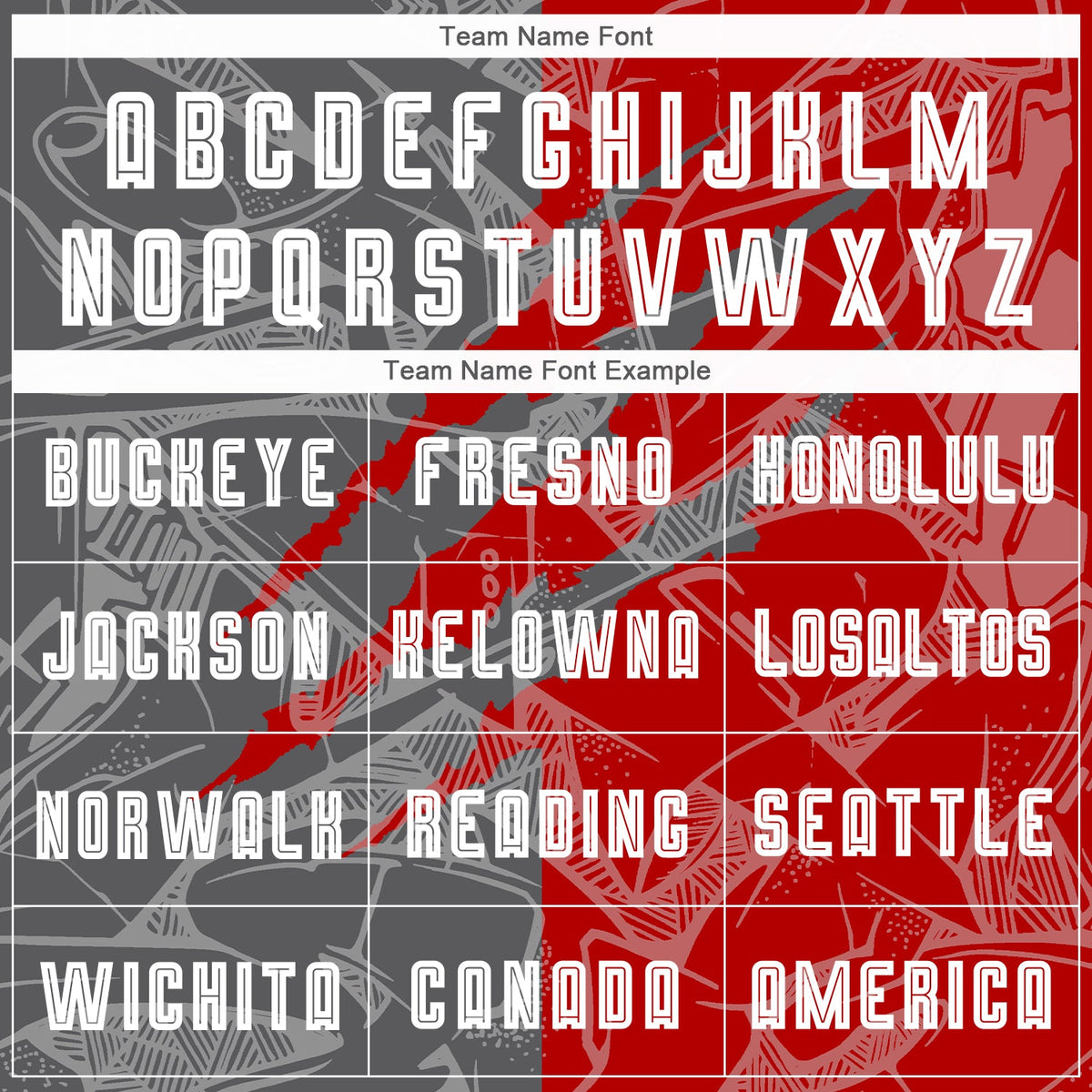 Custom Graffiti Pattern Red-Steel Gray Scratch Sublimation Soccer Uniform Jersey Limited