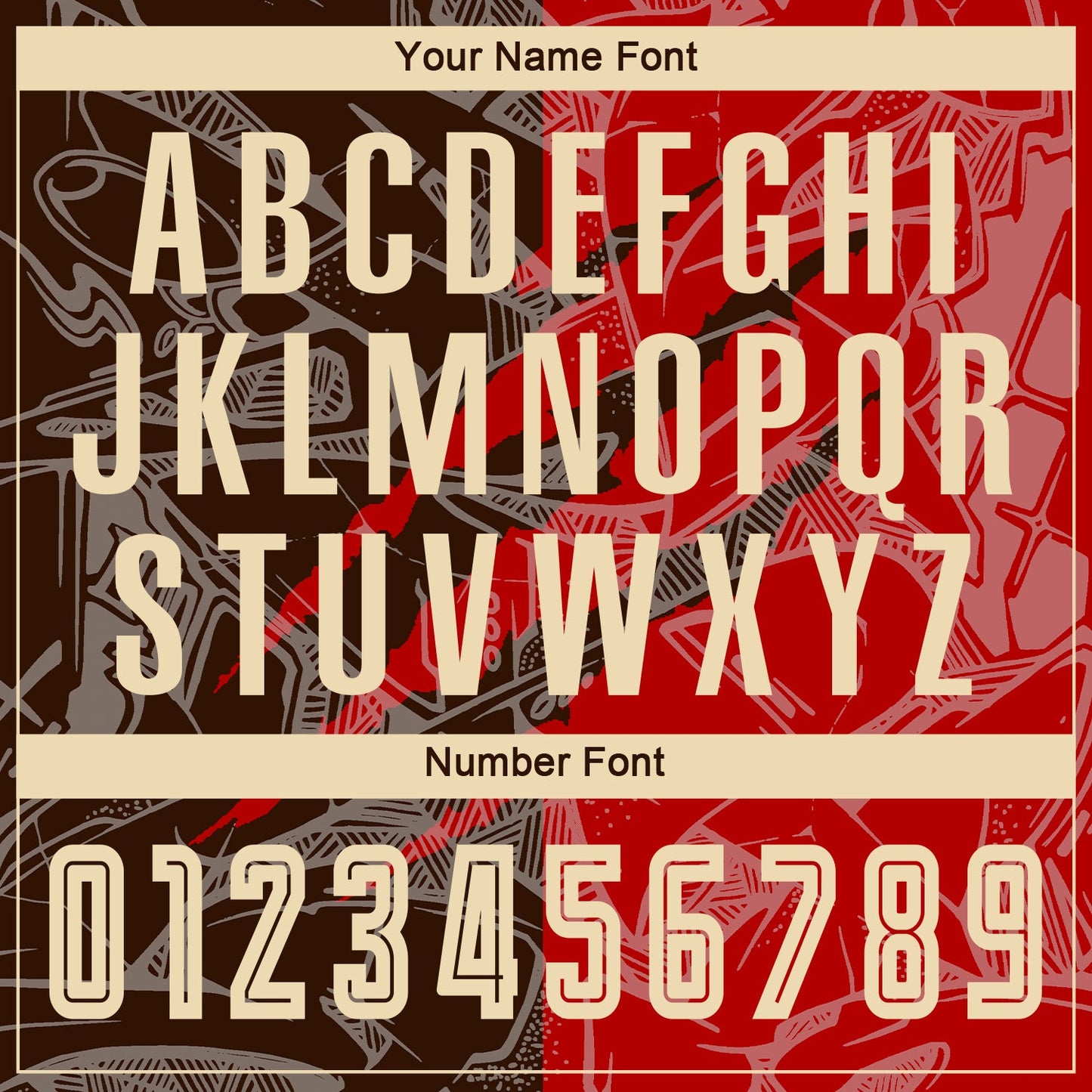 Custom Graffiti Pattern City Cream Red-Brown Scratch Sublimation Soccer Uniform Jersey Limited