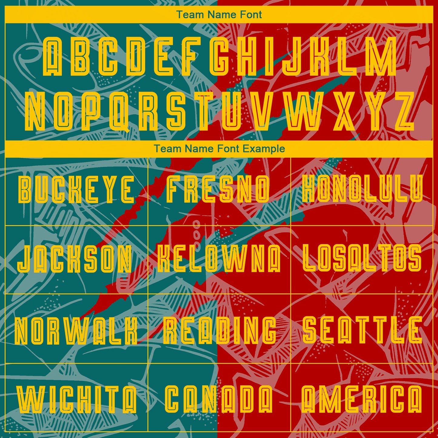 Custom Graffiti Pattern Yellow Red-Teal Scratch Sublimation Soccer Uniform Jersey Limited