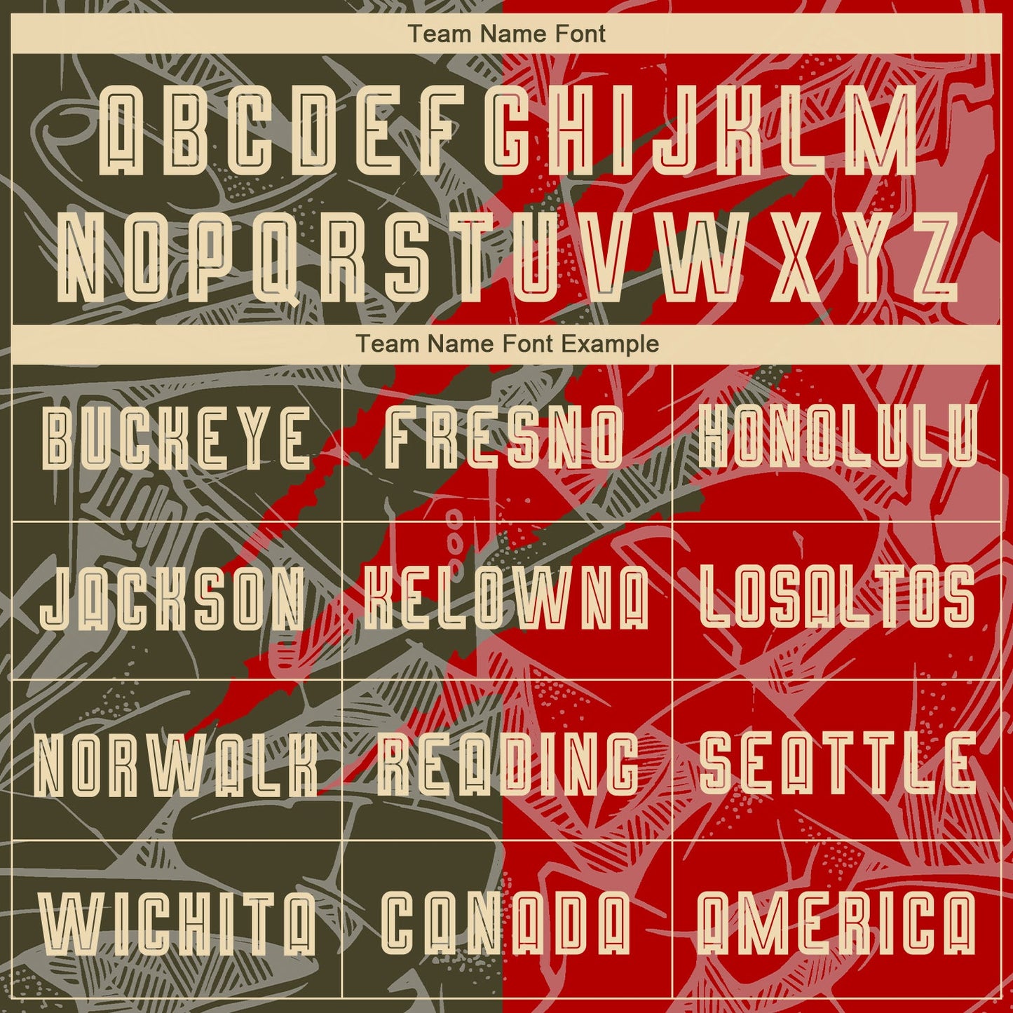 Custom Graffiti Pattern City Cream Red-Olive Scratch Sublimation Soccer Uniform Jersey Limited