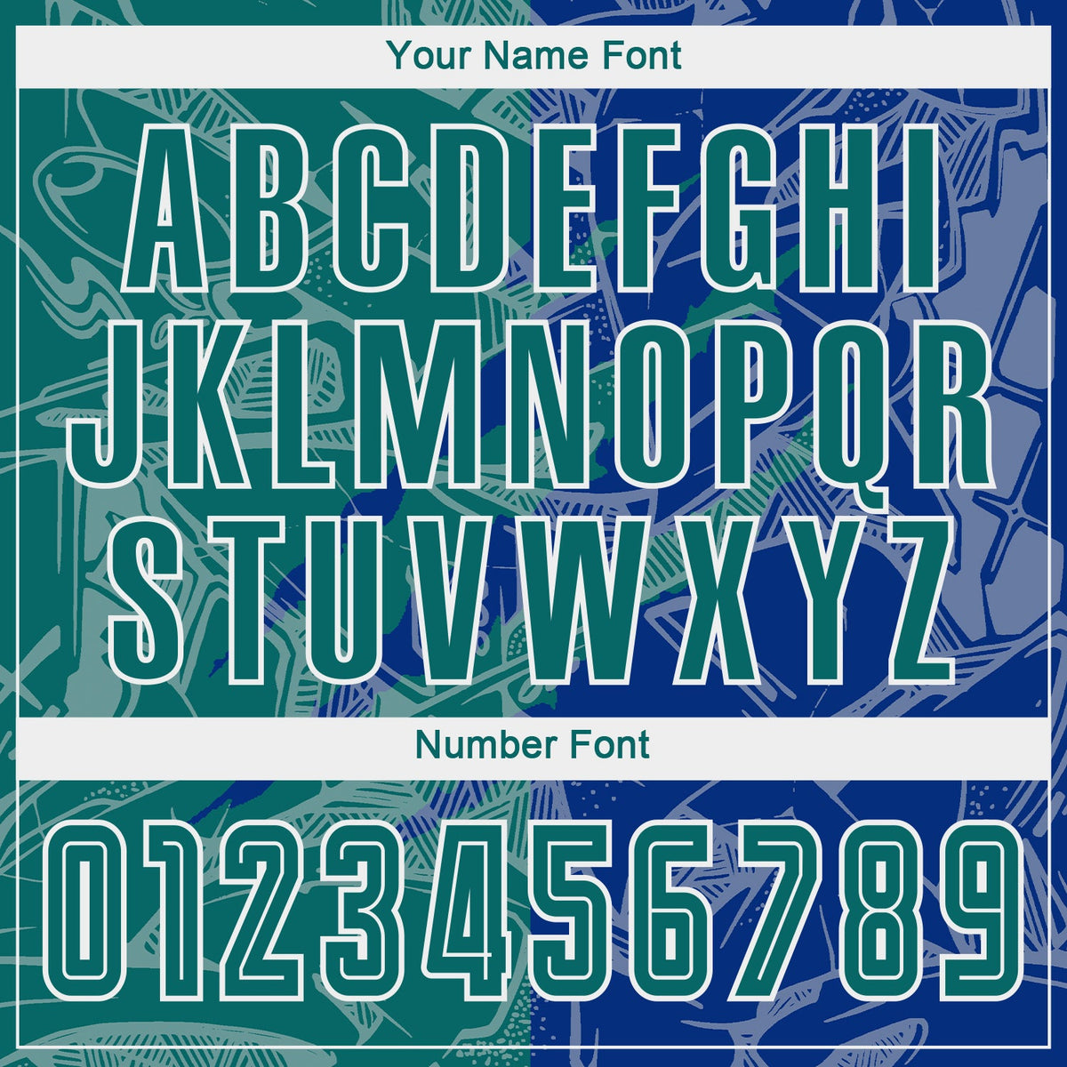 Custom Graffiti Pattern Teal-Royal Scratch Sublimation Soccer Uniform Jersey Limited