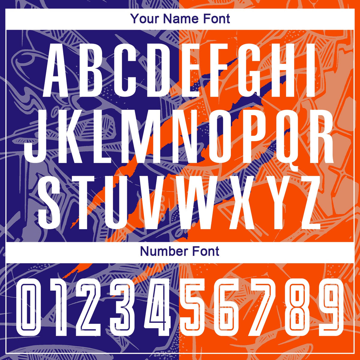 Custom Graffiti Pattern Dark Purple-Orange Scratch Sublimation Soccer Uniform Jersey Limited