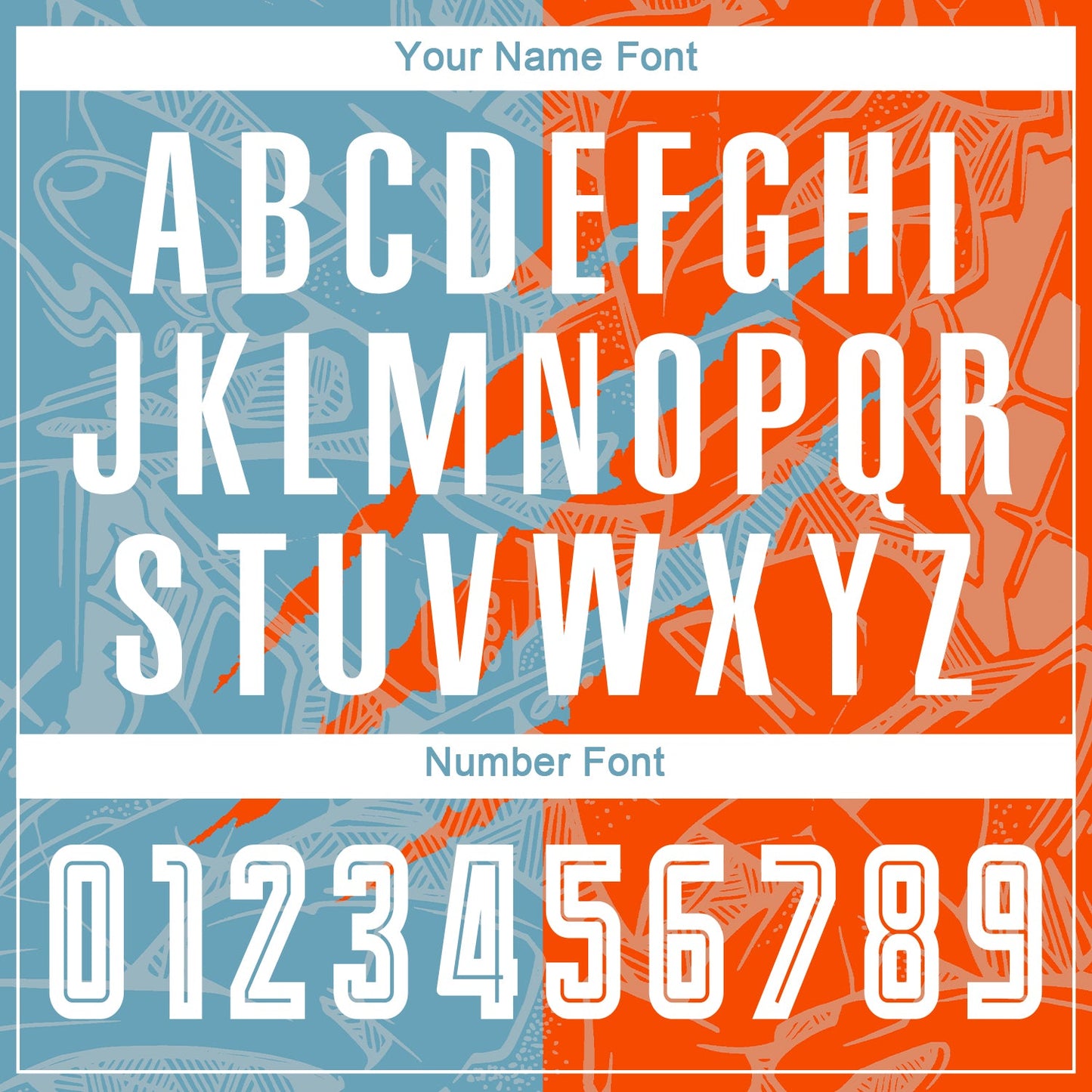 Custom Graffiti Pattern Shadow Blue-Orange Scratch Sublimation Soccer Uniform Jersey Limited