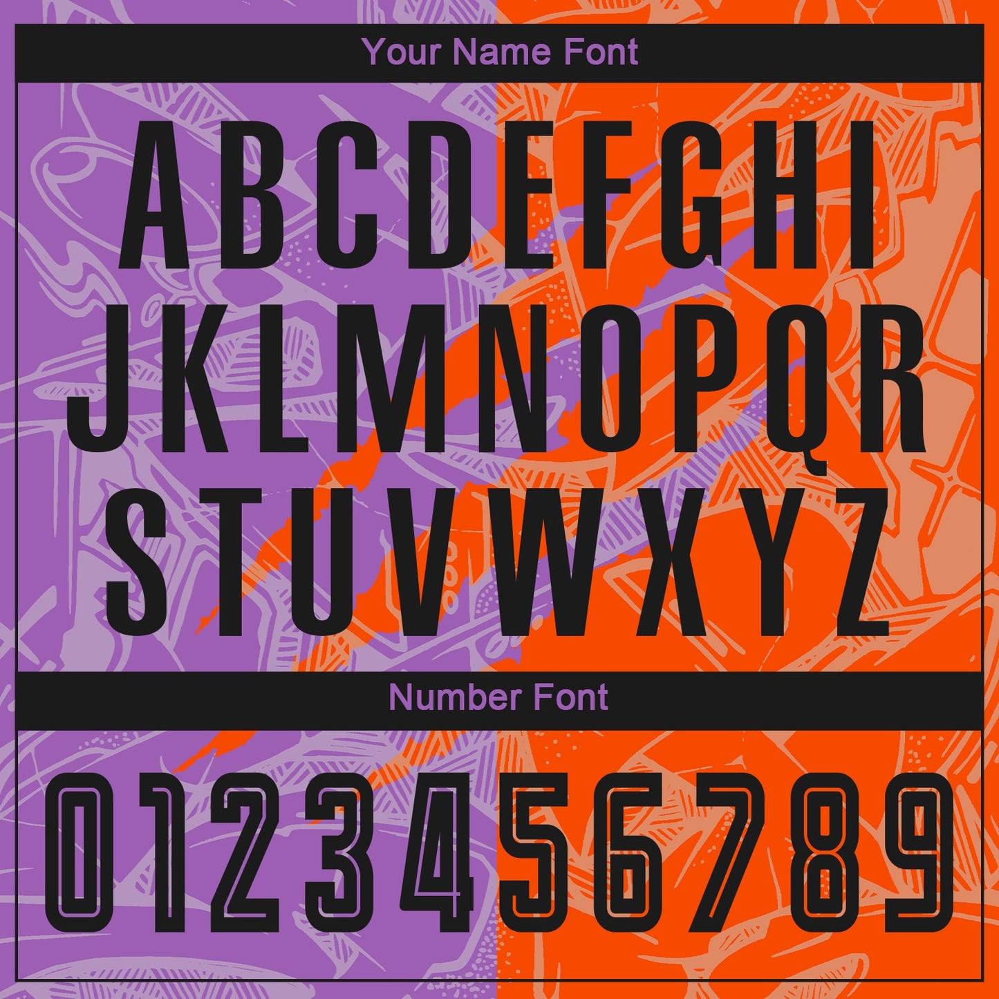 Custom Graffiti Pattern Black Medium Purple-Orange Scratch Sublimation Soccer Uniform Jersey Limited