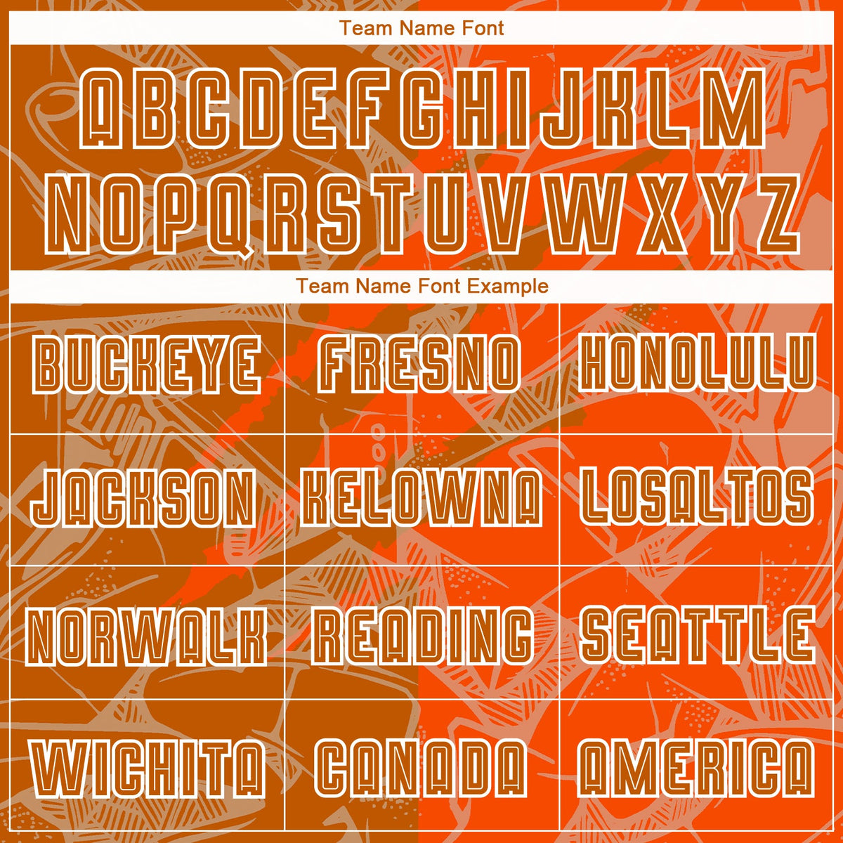 Custom Graffiti Pattern Texas Orange-Orange Scratch Sublimation Soccer Uniform Jersey Limited