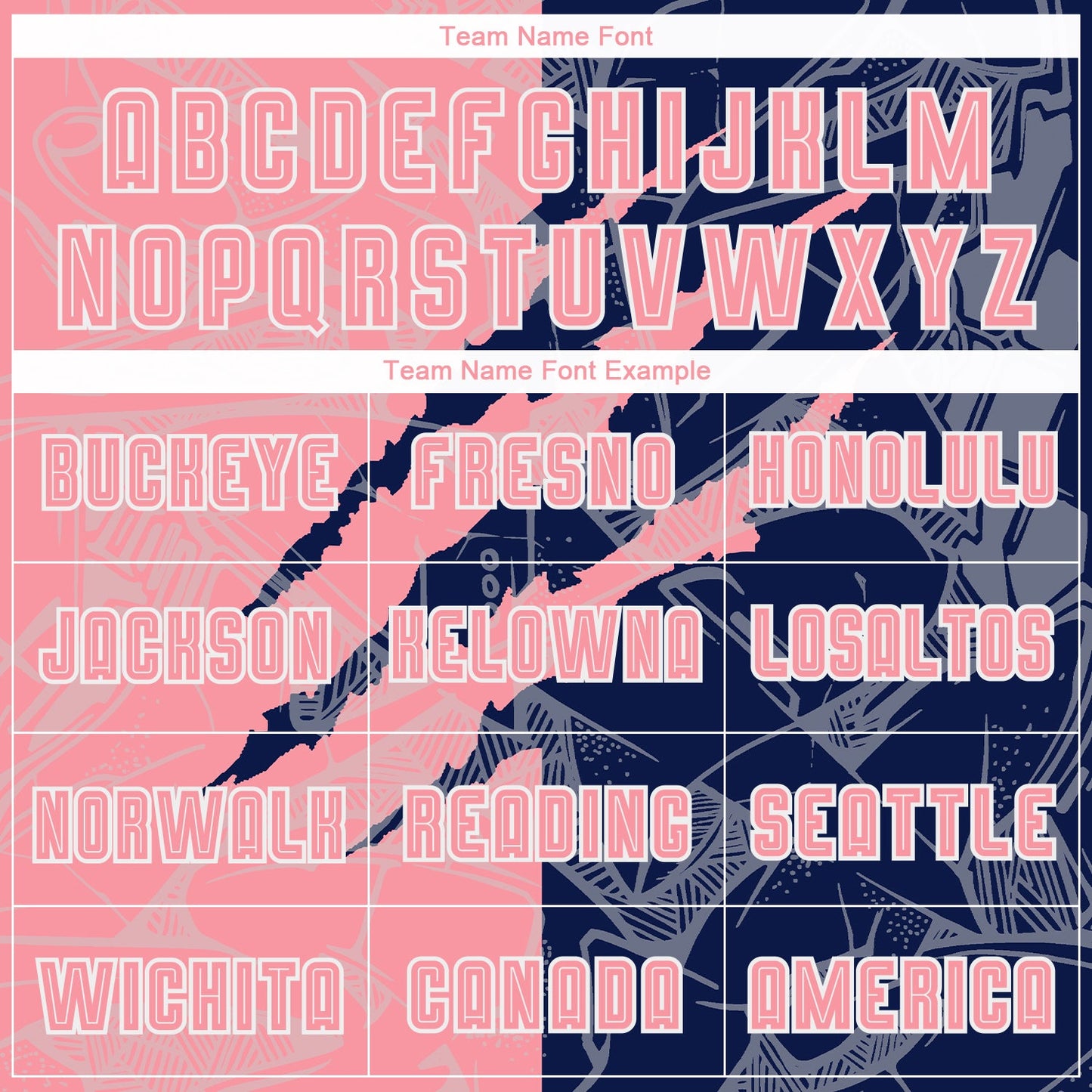 Custom Graffiti Pattern Medium Pink-Navy Scratch Sublimation Soccer Uniform Jersey Limited