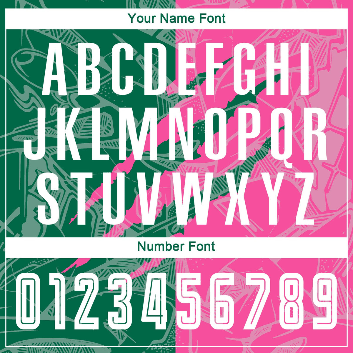 Custom Graffiti Pattern Kelly Green-Pink Scratch Sublimation Soccer Uniform Jersey Limited