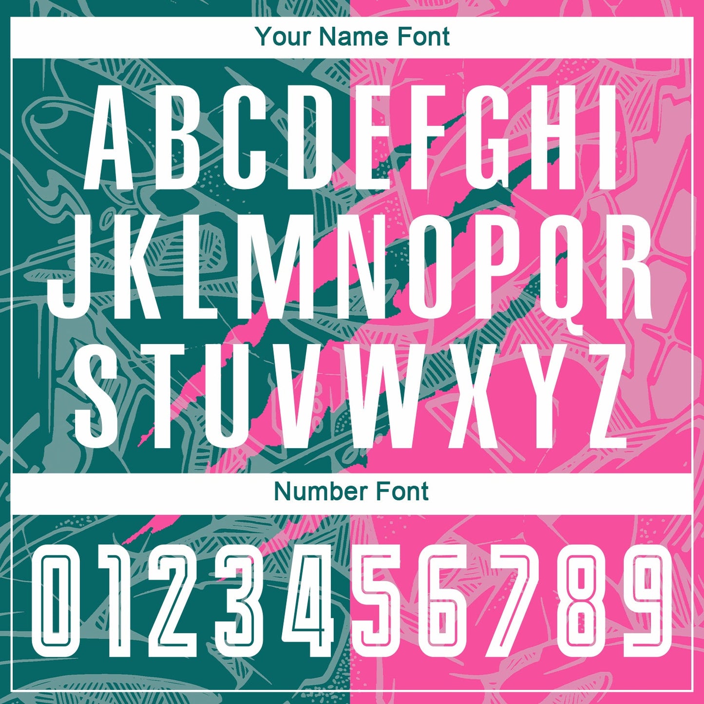 Custom Graffiti Pattern Teal-Pink Scratch Sublimation Soccer Uniform Jersey Limited