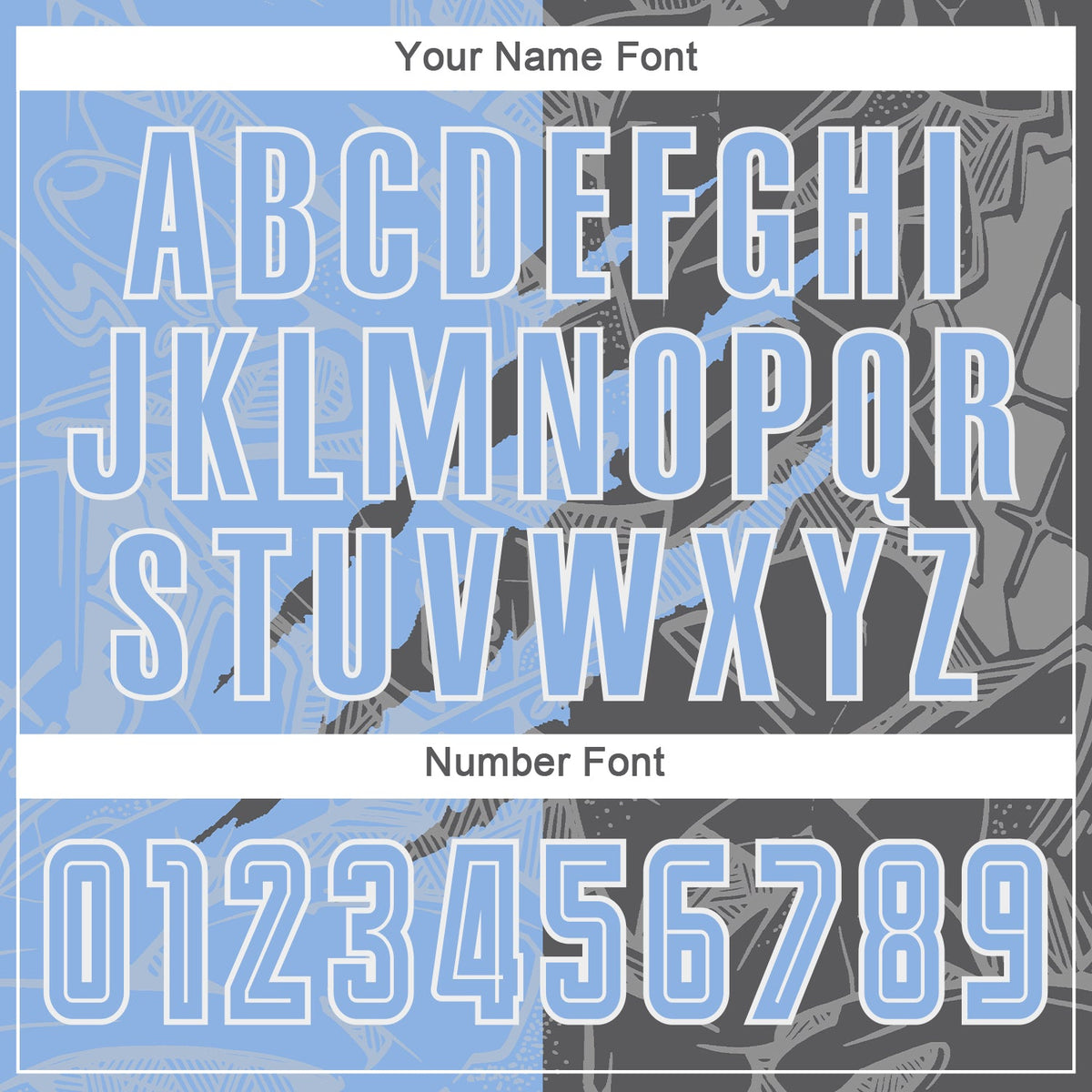 Custom Graffiti Pattern Light Blue-Steel Gray Scratch Sublimation Soccer Uniform Jersey Limited