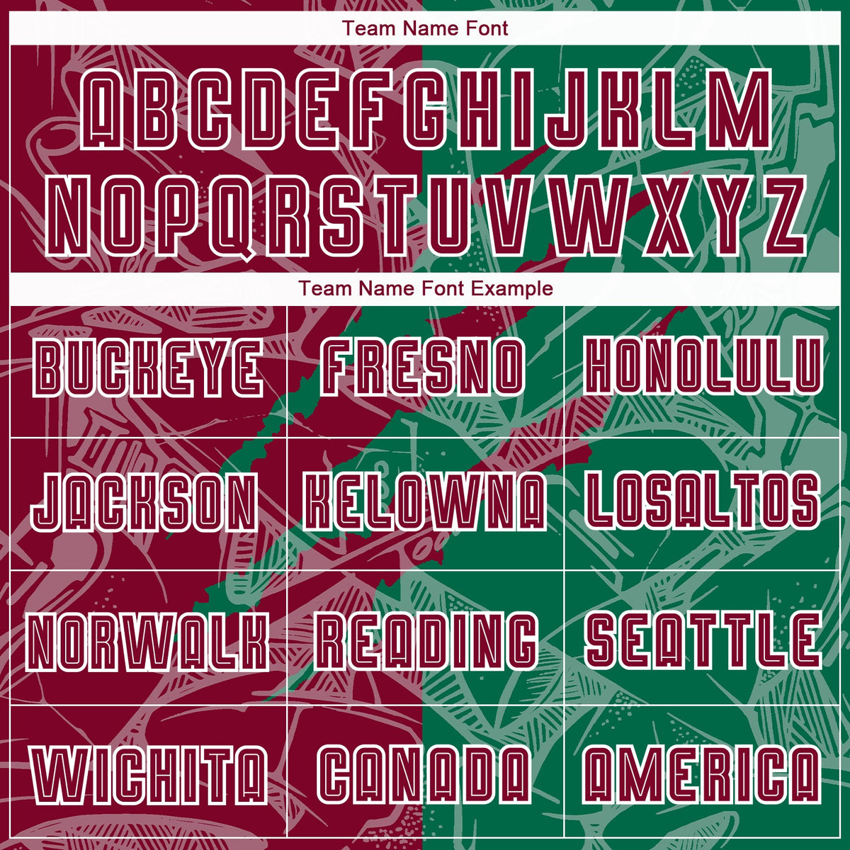 Custom Graffiti Pattern Maroon-Kelly Green Scratch Sublimation Soccer Uniform Jersey Limited