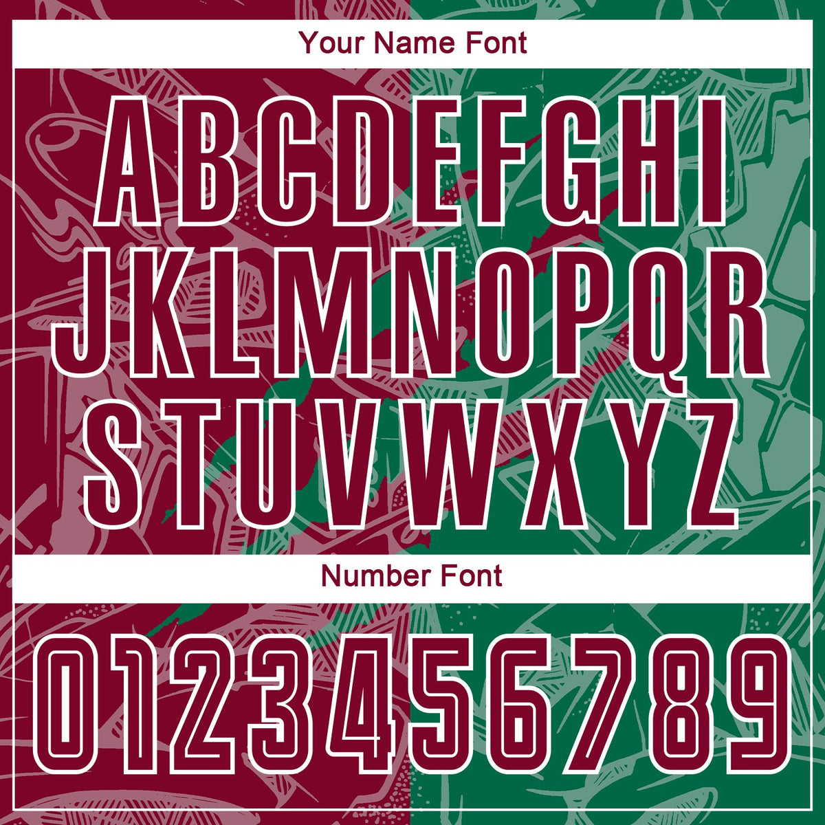 Custom Graffiti Pattern Maroon-Kelly Green Scratch Sublimation Soccer Uniform Jersey Limited