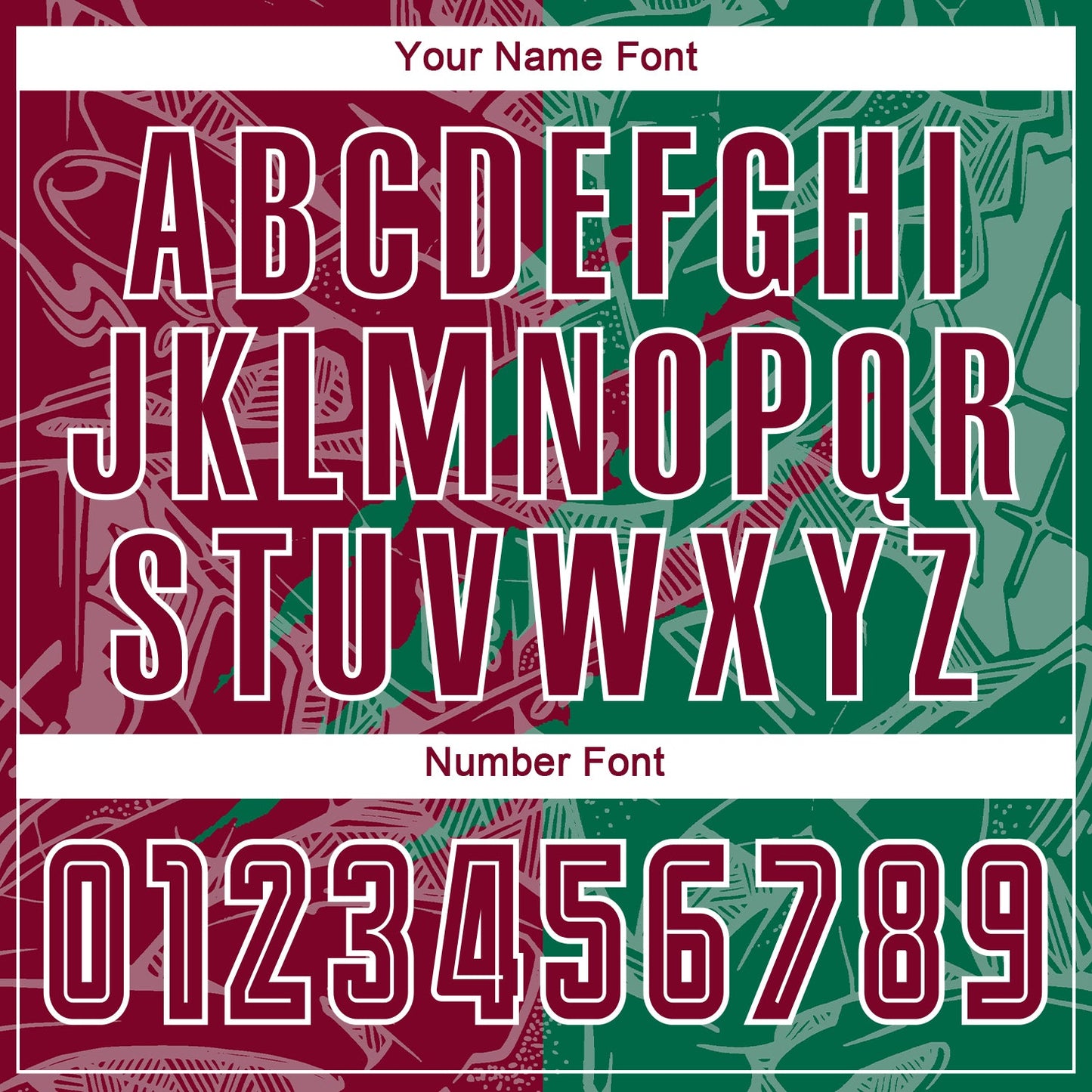 Custom Graffiti Pattern Maroon-Kelly Green Scratch Sublimation Soccer Uniform Jersey Limited
