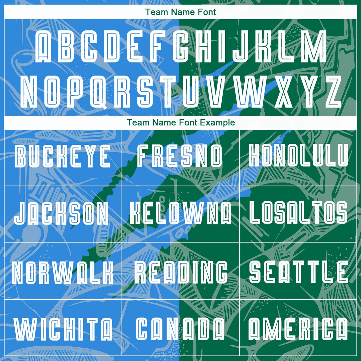 Custom Graffiti Pattern Powder Blue-Kelly Green Scratch Sublimation Soccer Uniform Jersey Limited