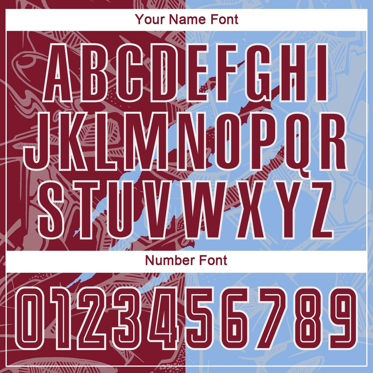 Custom Graffiti Pattern Crimson-Light Blue Scratch Sublimation Soccer Uniform Jersey Limited