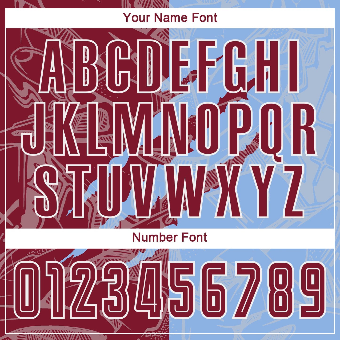 Custom Graffiti Pattern Crimson-Light Blue Scratch Sublimation Soccer Uniform Jersey Limited