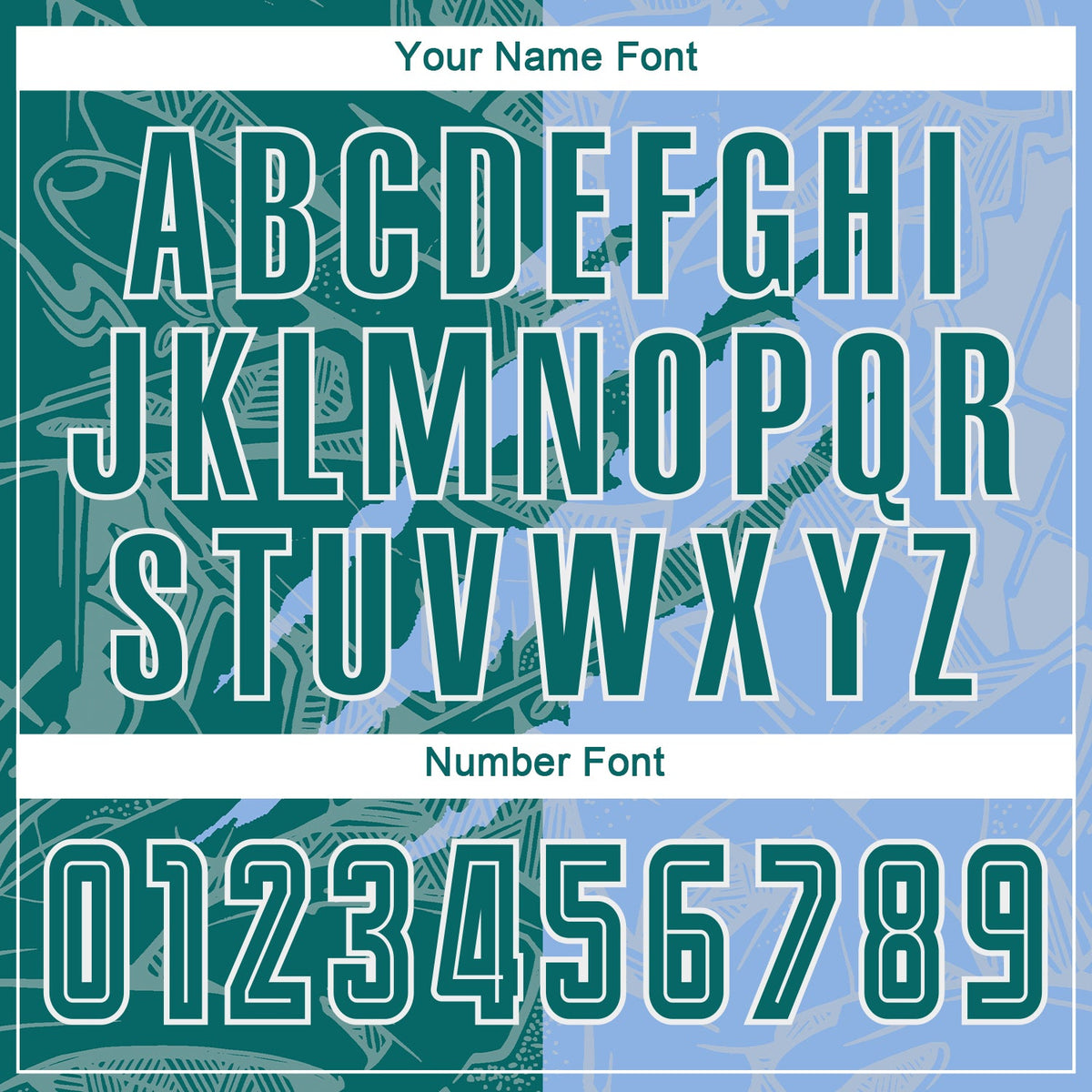 Custom Graffiti Pattern Teal-Light Blue Scratch Sublimation Soccer Uniform Jersey Limited