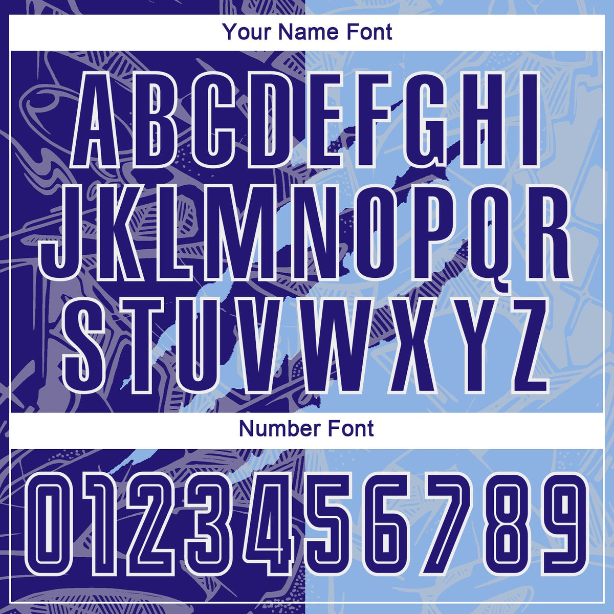 Custom Graffiti Pattern Dark Purple-Light Blue Scratch Sublimation Soccer Uniform Jersey Limited