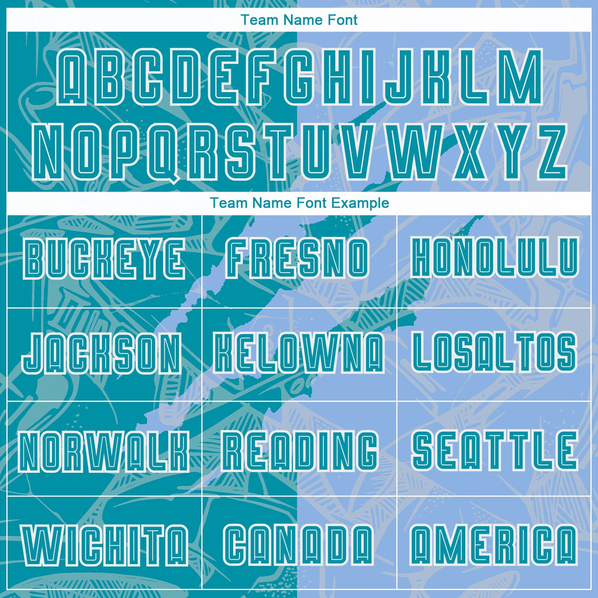 Custom Graffiti Pattern Teal-Light Blue Scratch Sublimation Soccer Uniform Jersey Limited