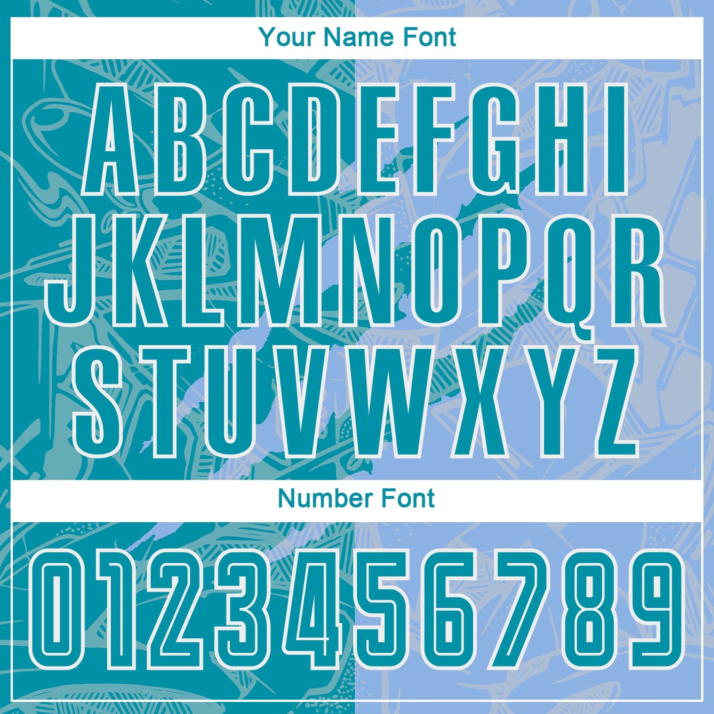 Custom Graffiti Pattern Teal-Light Blue Scratch Sublimation Soccer Uniform Jersey Limited