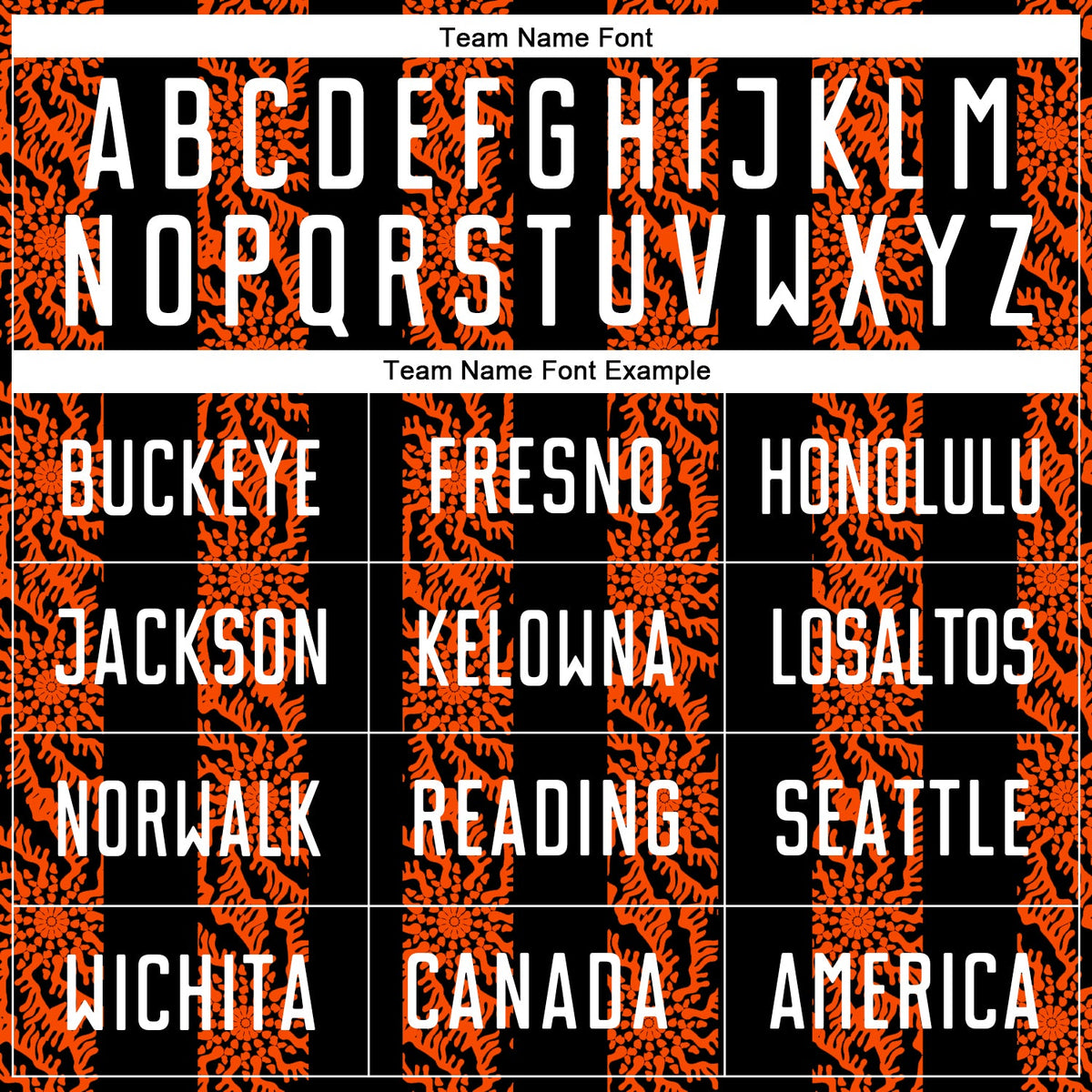 Custom Black White-Orange Abstract Shape Sublimation Soccer Uniform Jersey Limited