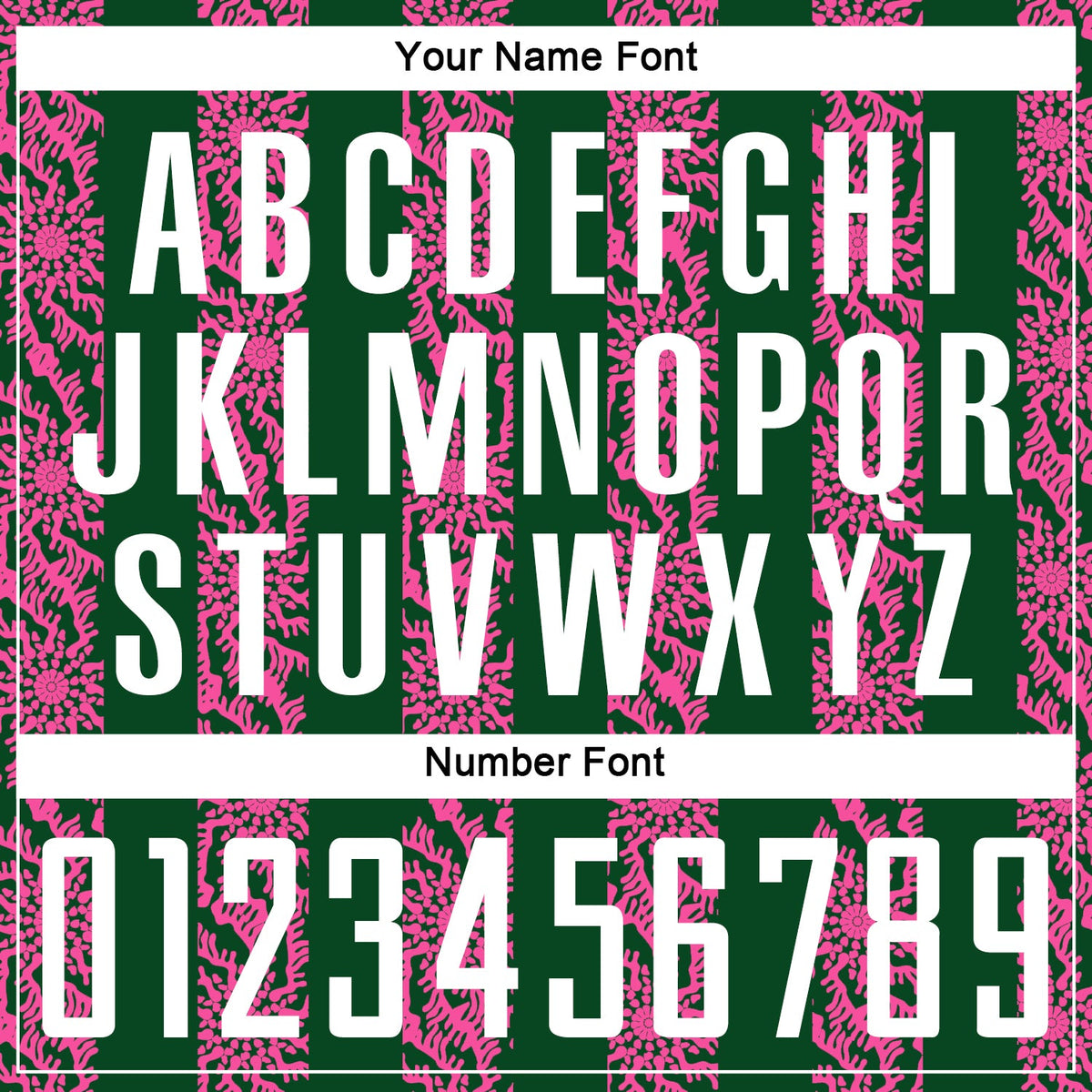 Custom Green White-Pink Abstract Shape Sublimation Soccer Uniform Jersey Limited