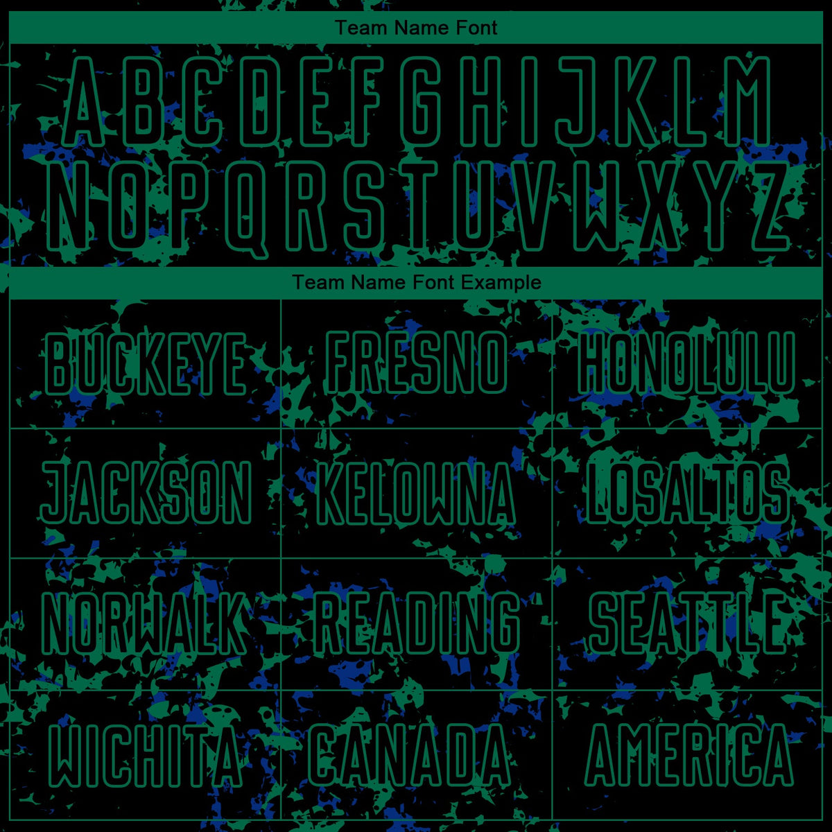 Custom Black Kelly Green-Royal Abstract Fragment Art Sublimation Soccer Uniform Jersey Limited