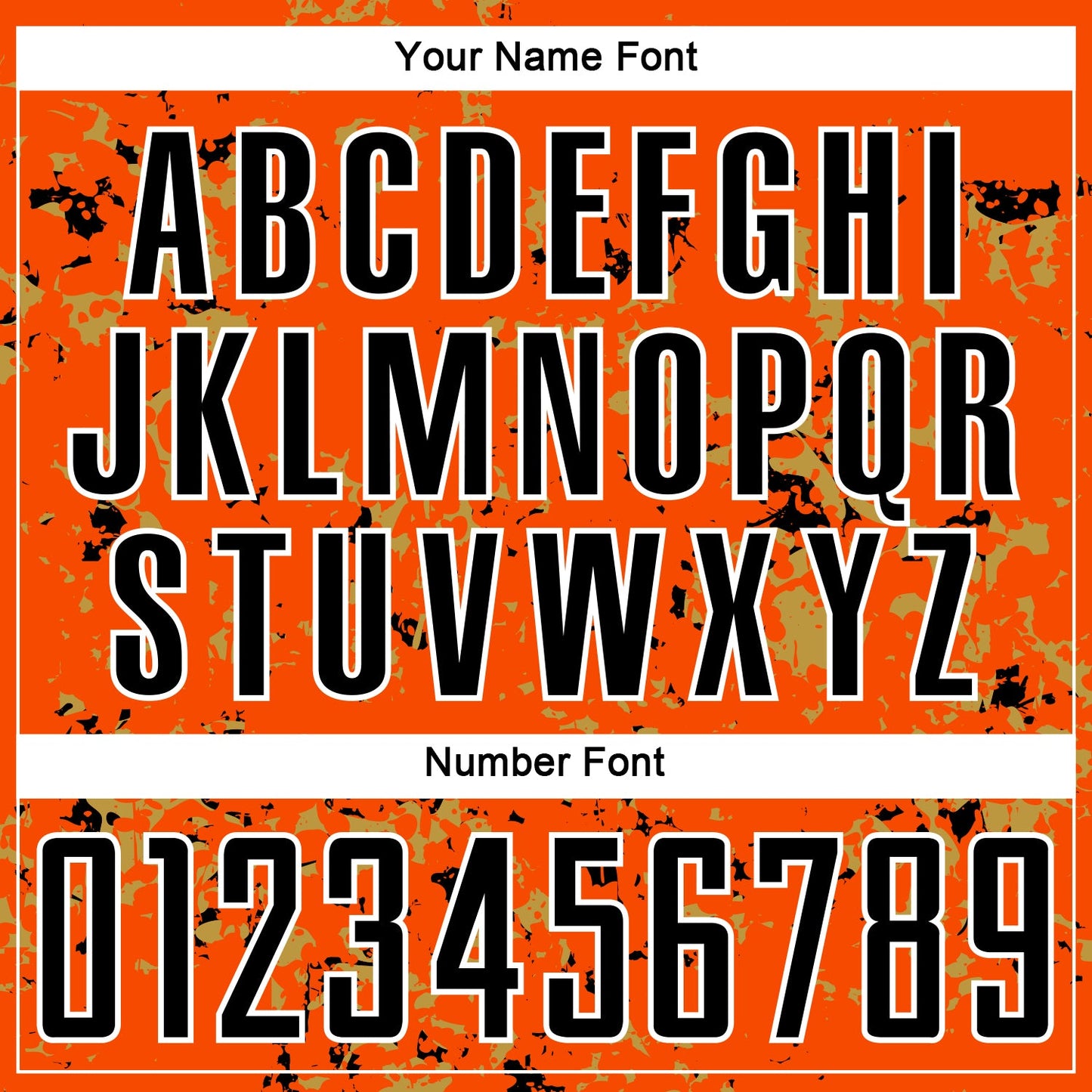 Custom Orange Black-Old Gold Abstract Fragment Art Sublimation Soccer Uniform Jersey Limited