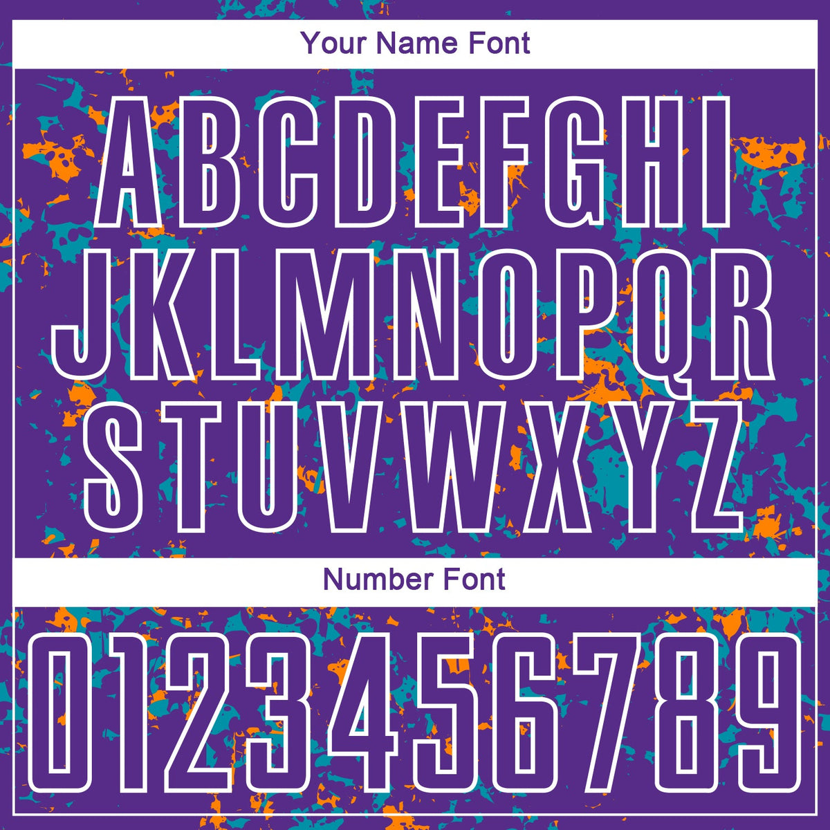 Custom Purple Bay Orange-Teal Abstract Fragment Art Sublimation Soccer Uniform Jersey Limited